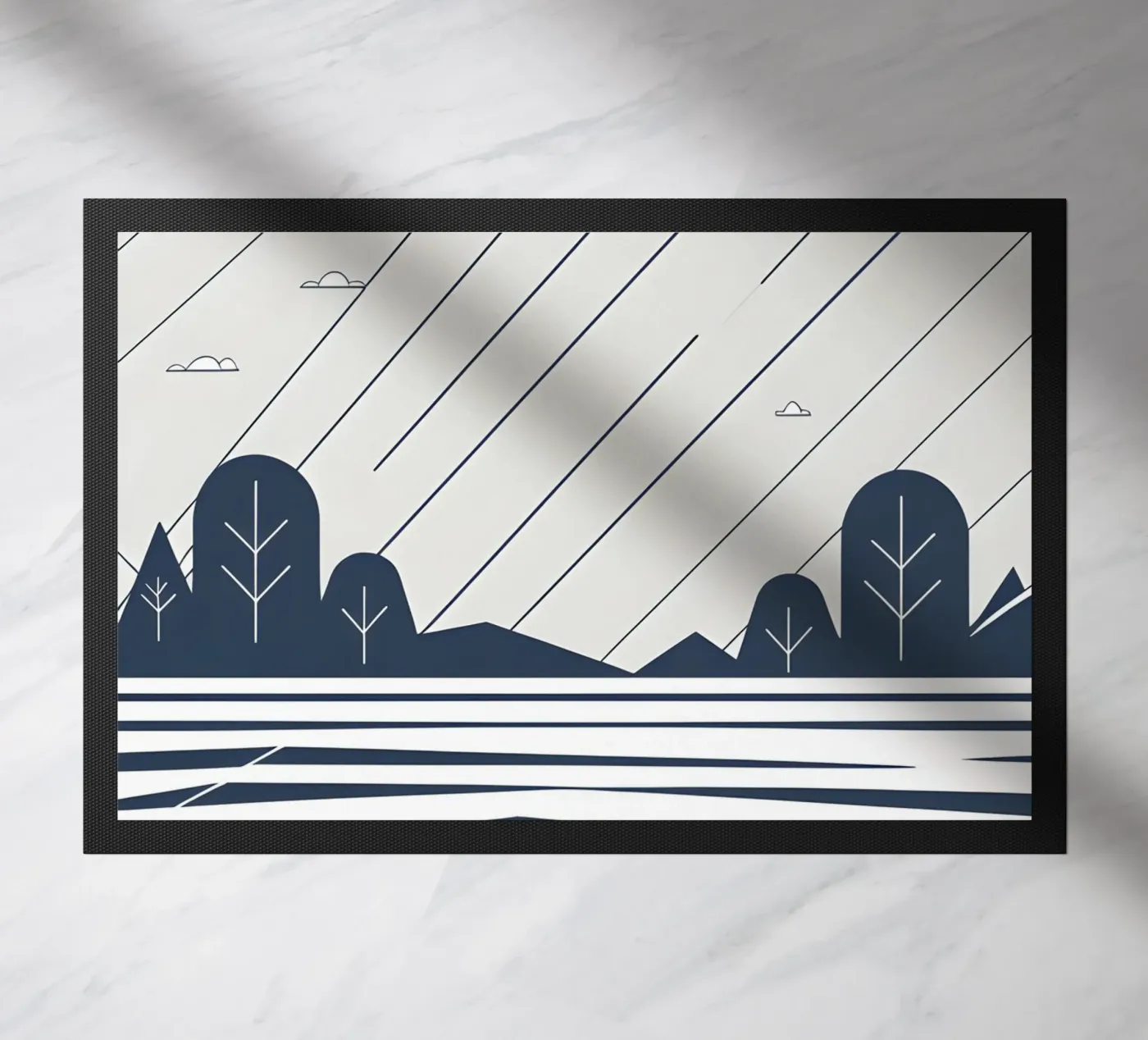 Rain lines doormat by LIFESTYLE OBJECTS