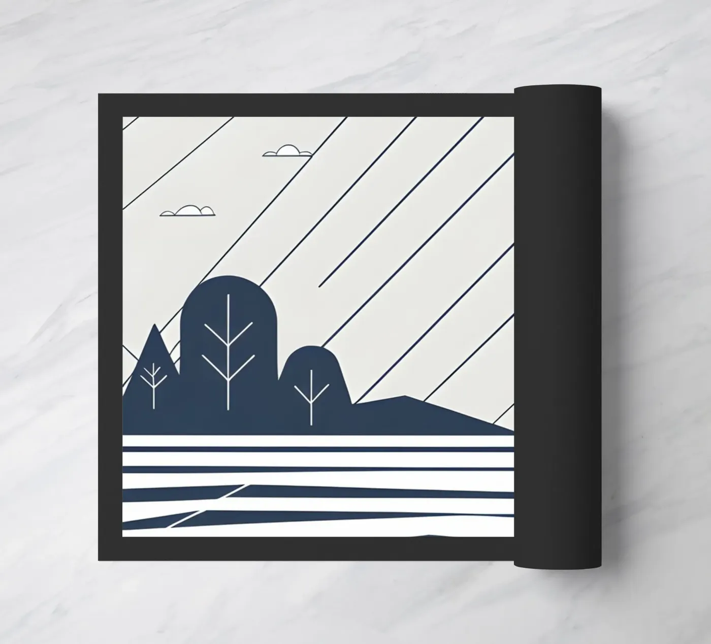 Rain lines doormat by LIFESTYLE OBJECTS