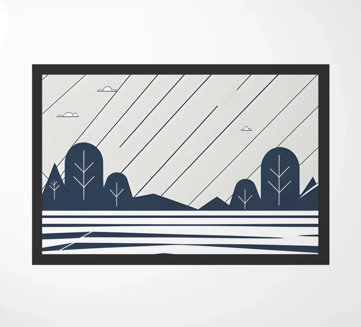 Rain lines doormat by LIFESTYLE OBJECTS