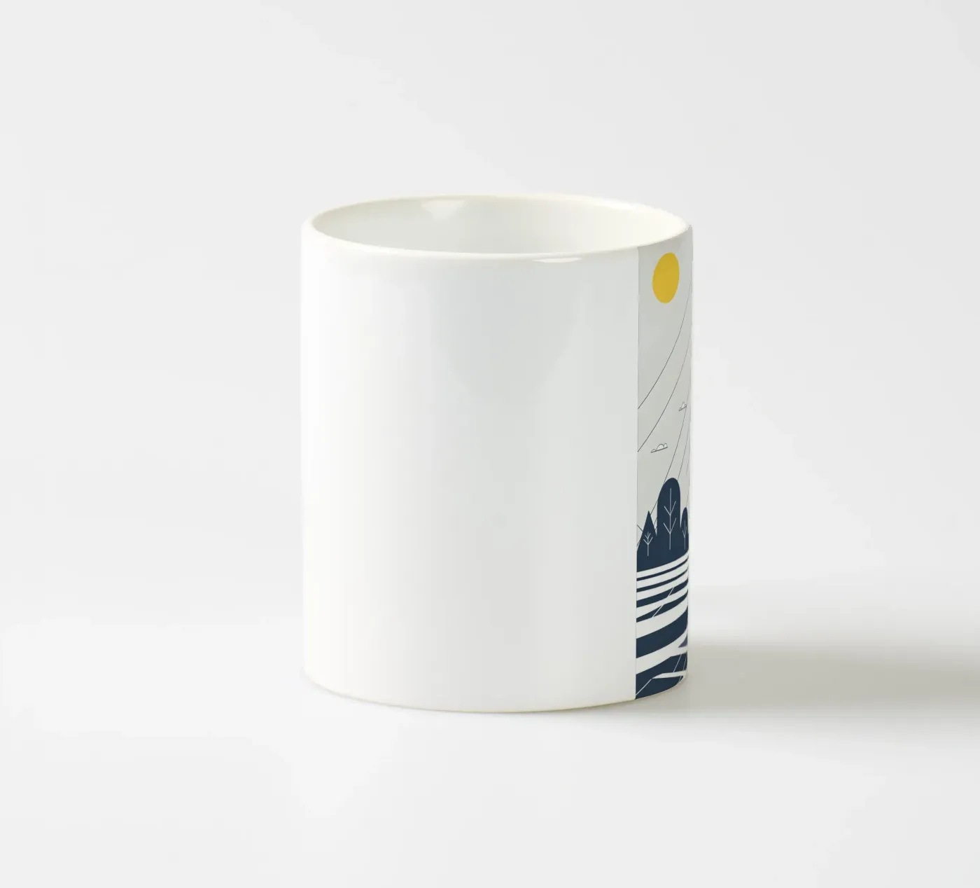 Rain lines ceramic mug by LIFESTYLE OBJECTS