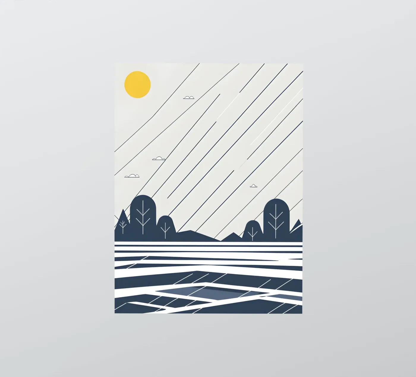 Rain lines sticker by LIFESTYLE OBJECTS