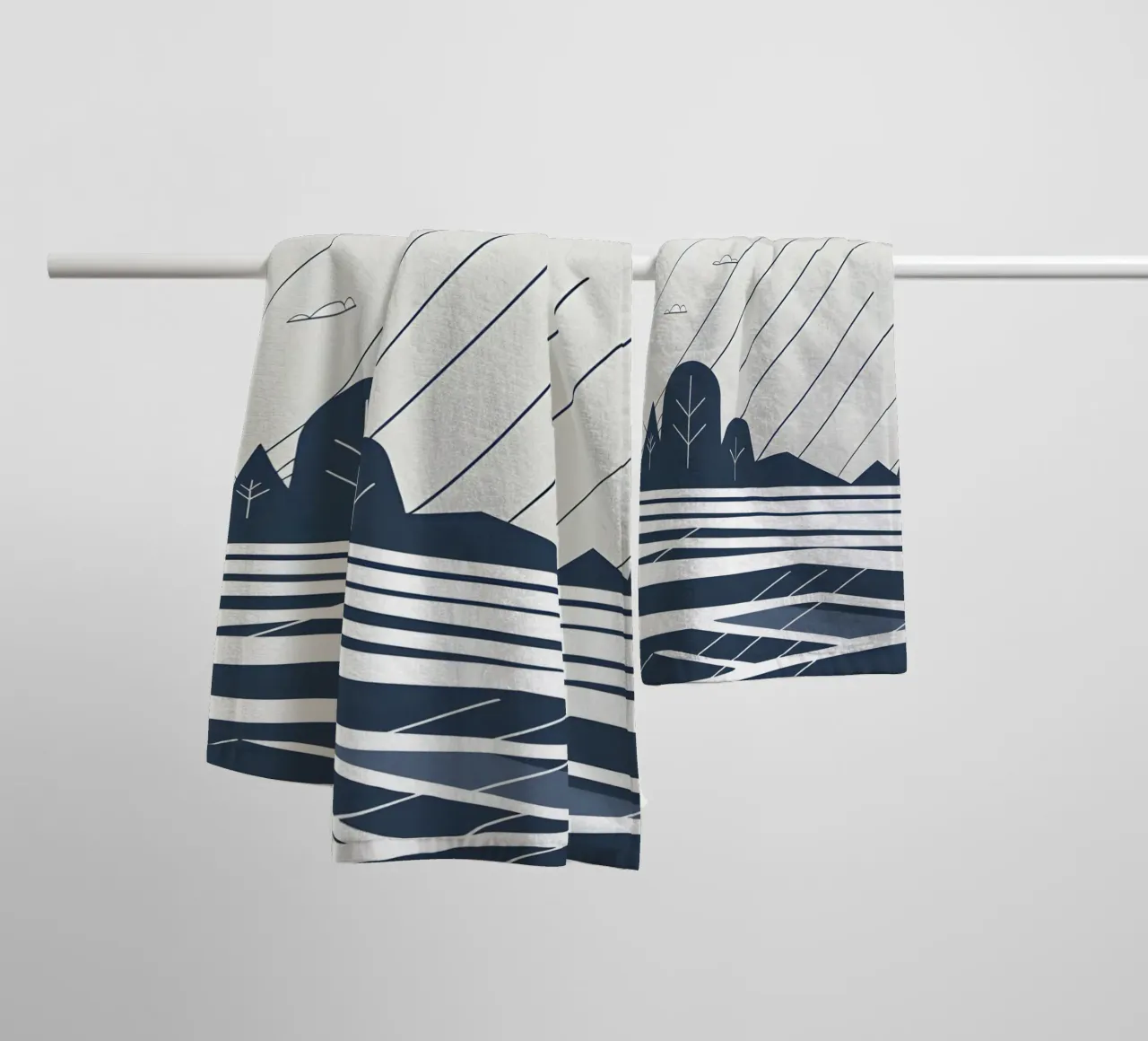 Linee di pioggia asciugamano da bagno da LIFESTYLE OBJECTS