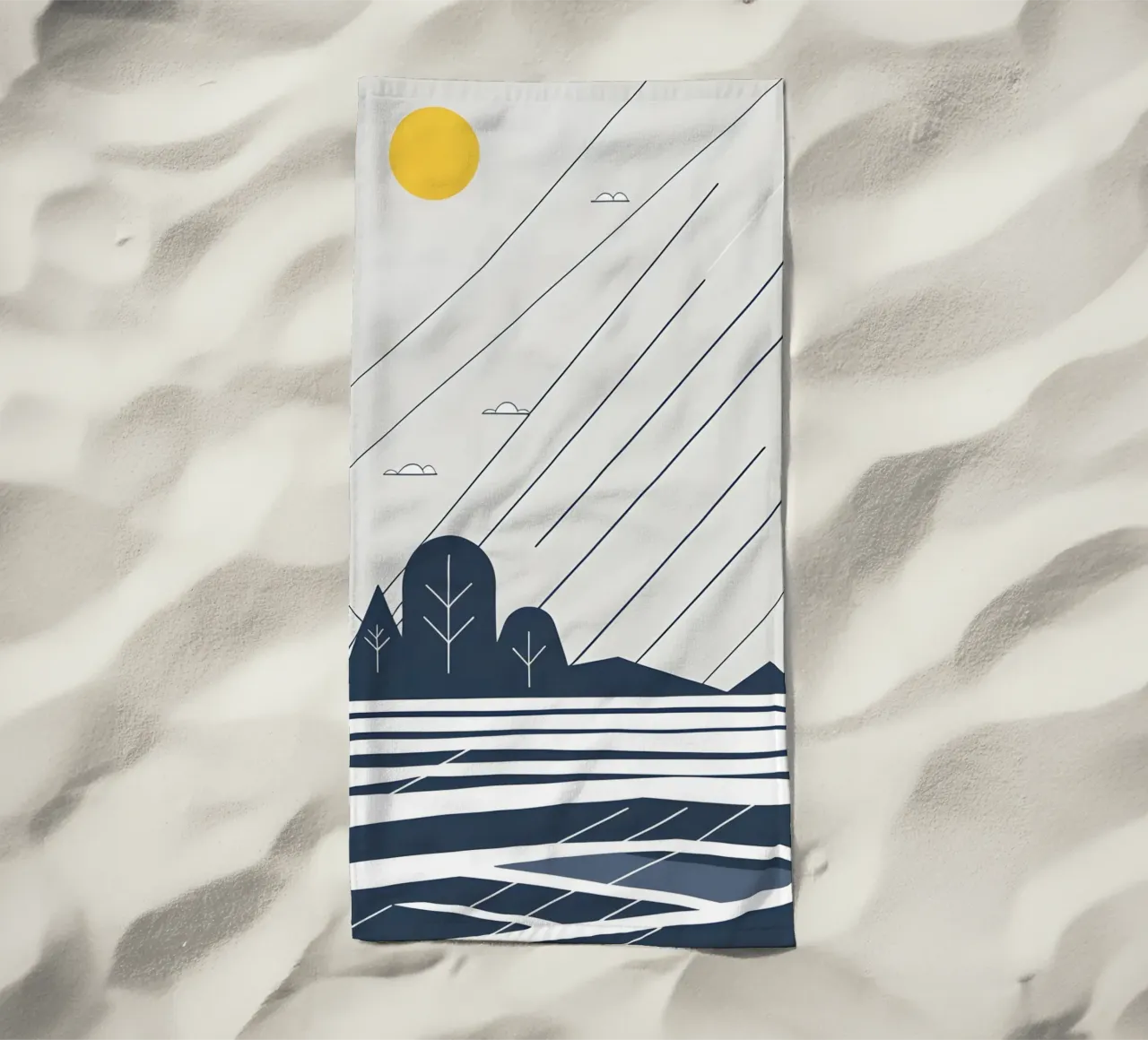 Linee di pioggia telo mare da LIFESTYLE OBJECTS