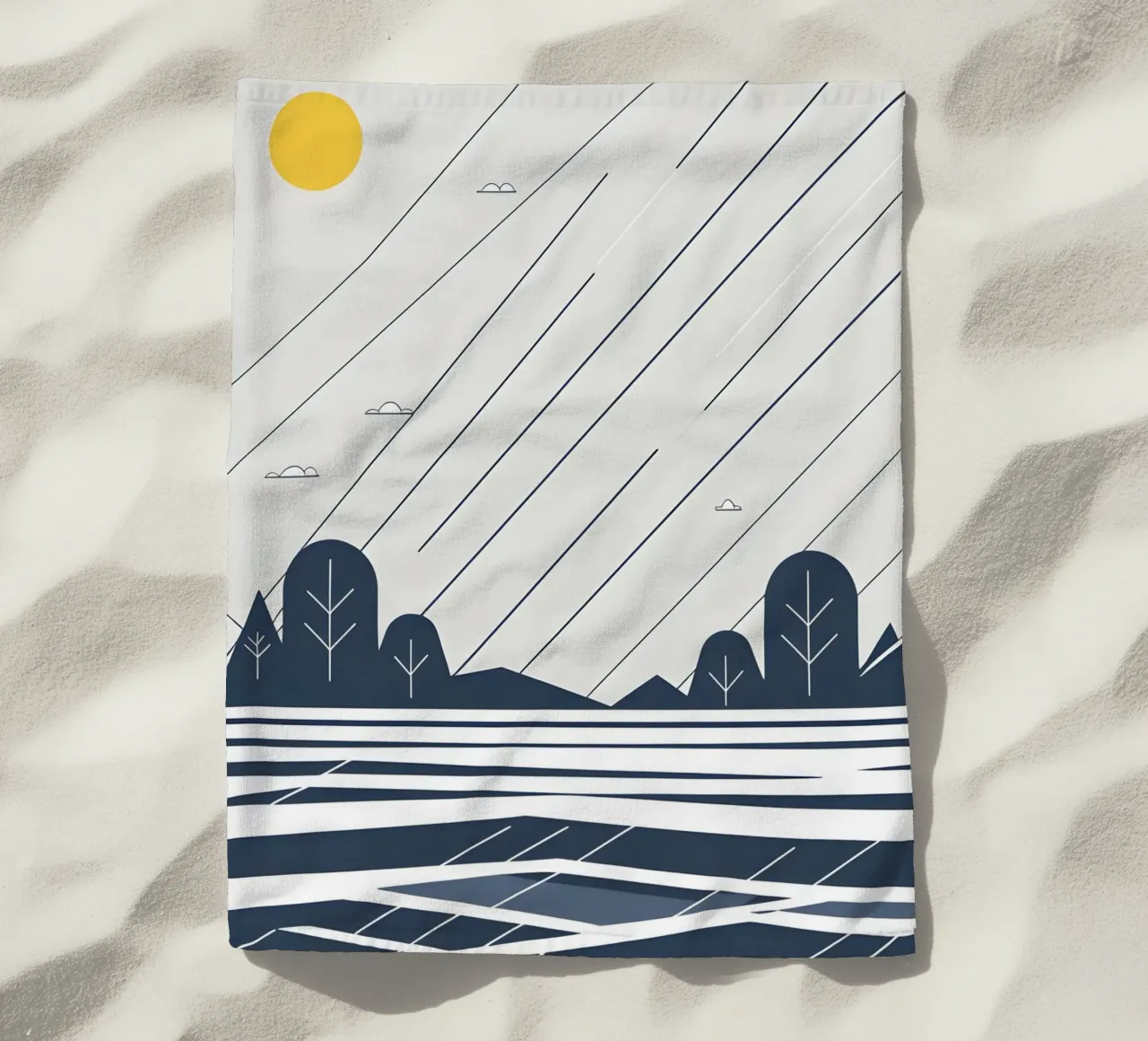 Linee di pioggia telo mare da LIFESTYLE OBJECTS