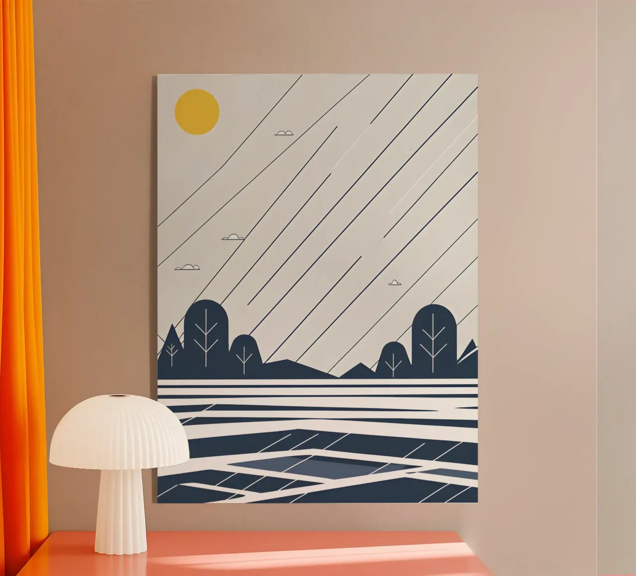 Rain lines acrylic glass by LIFESTYLE OBJECTS