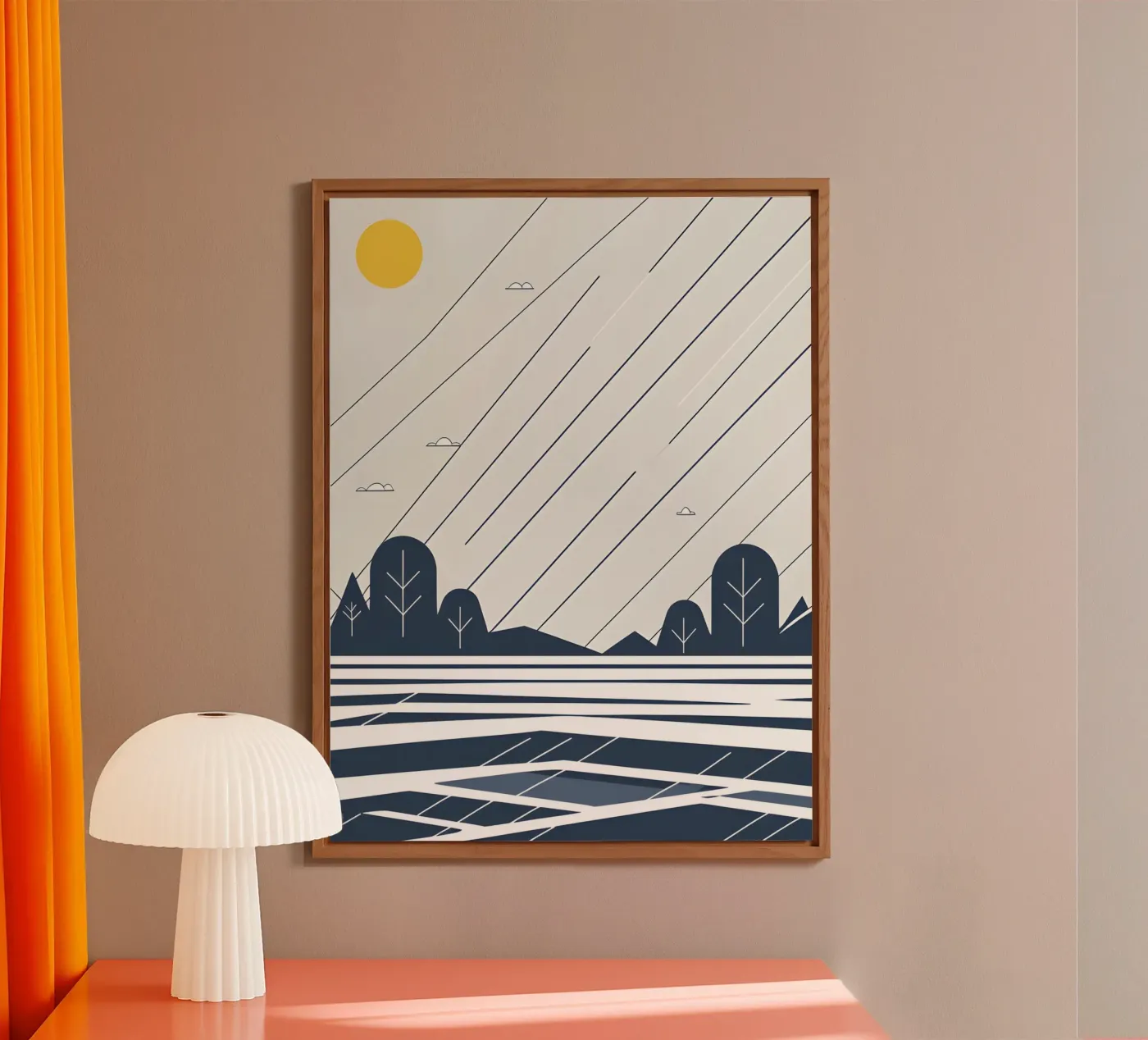 Rain lines forex plate by LIFESTYLE OBJECTS