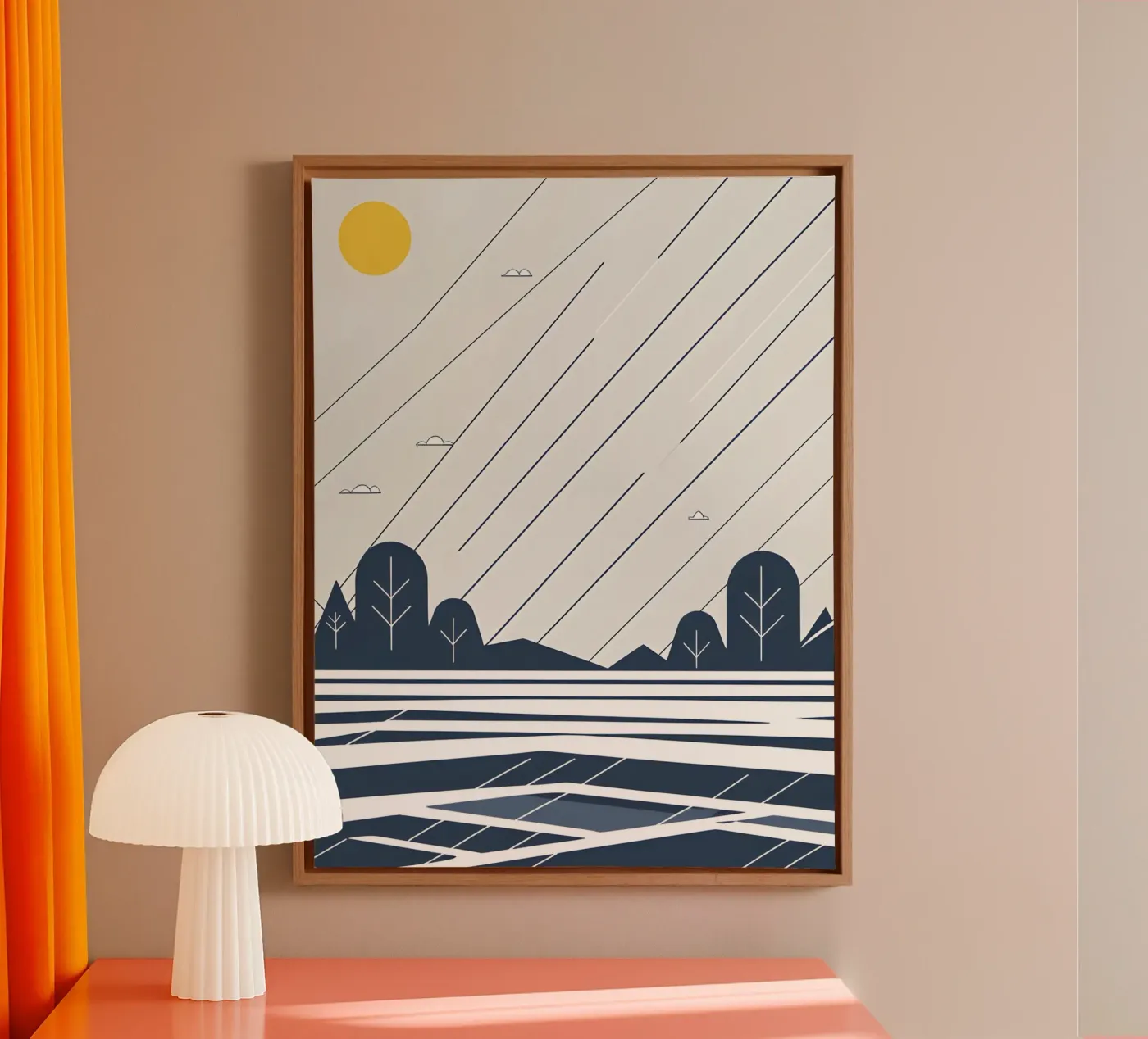 Linee di pioggia tela da LIFESTYLE OBJECTS