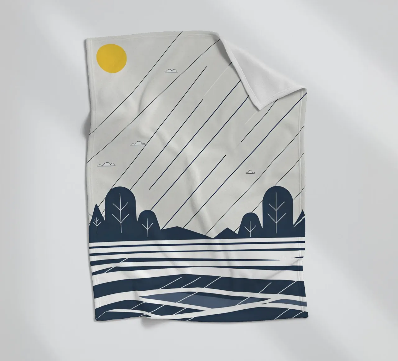 Linee di pioggia coperta in pile da LIFESTYLE OBJECTS