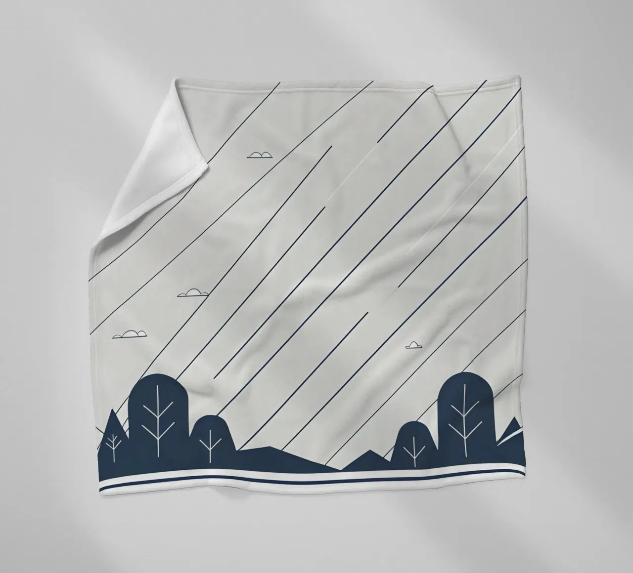 Linee di pioggia coperta in pile da LIFESTYLE OBJECTS