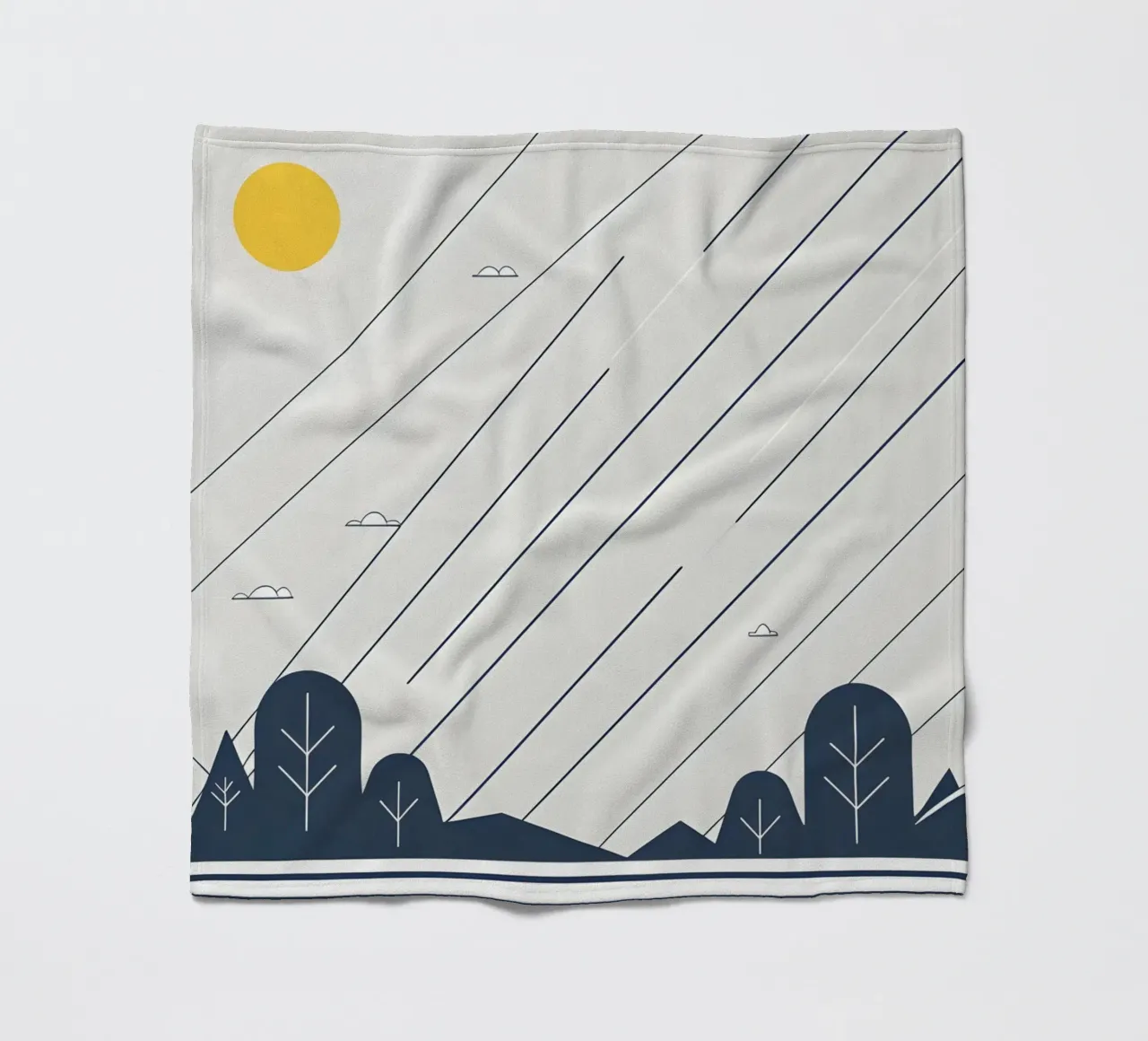 Linee di pioggia coperta in pile da LIFESTYLE OBJECTS