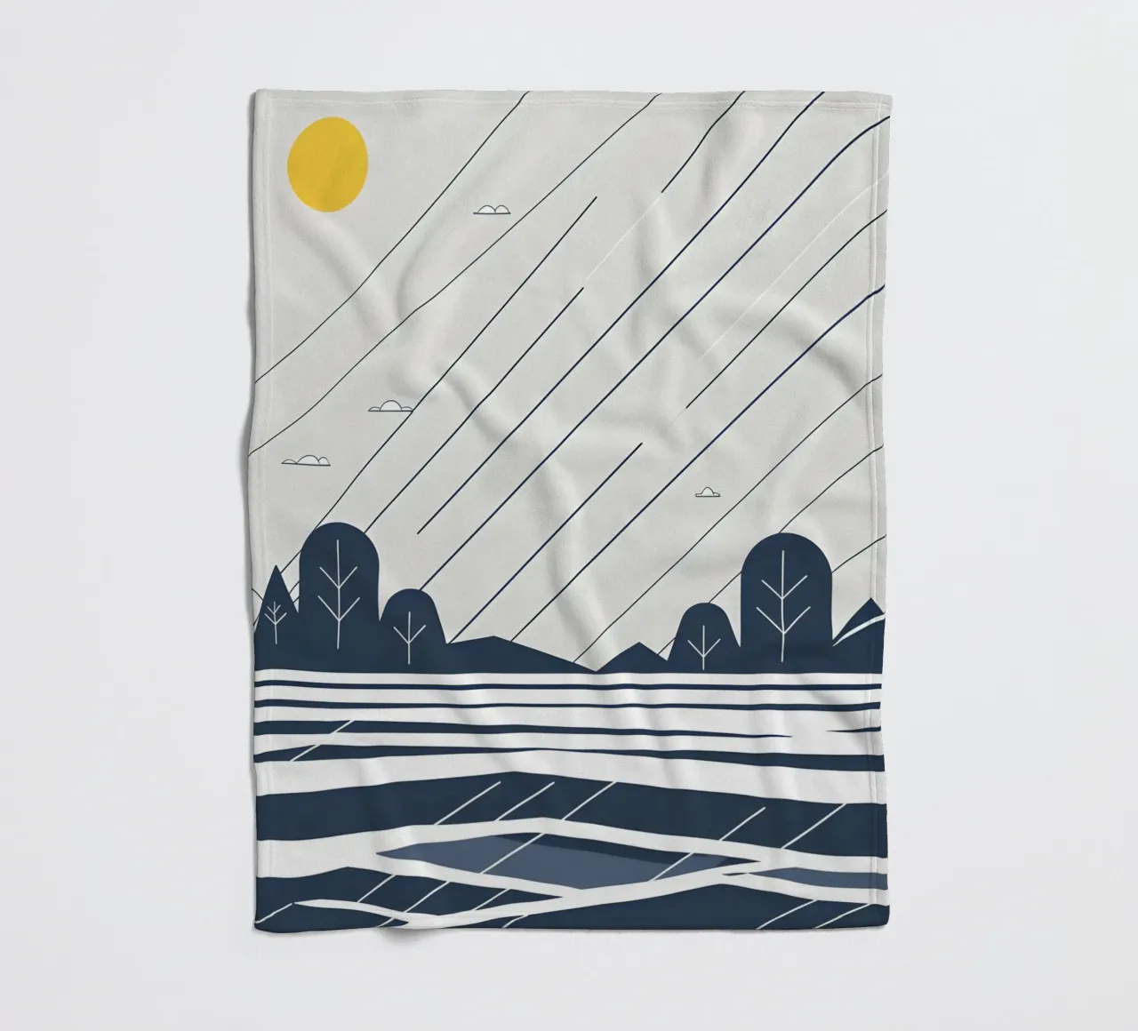 Linee di pioggia coperta in pile da LIFESTYLE OBJECTS