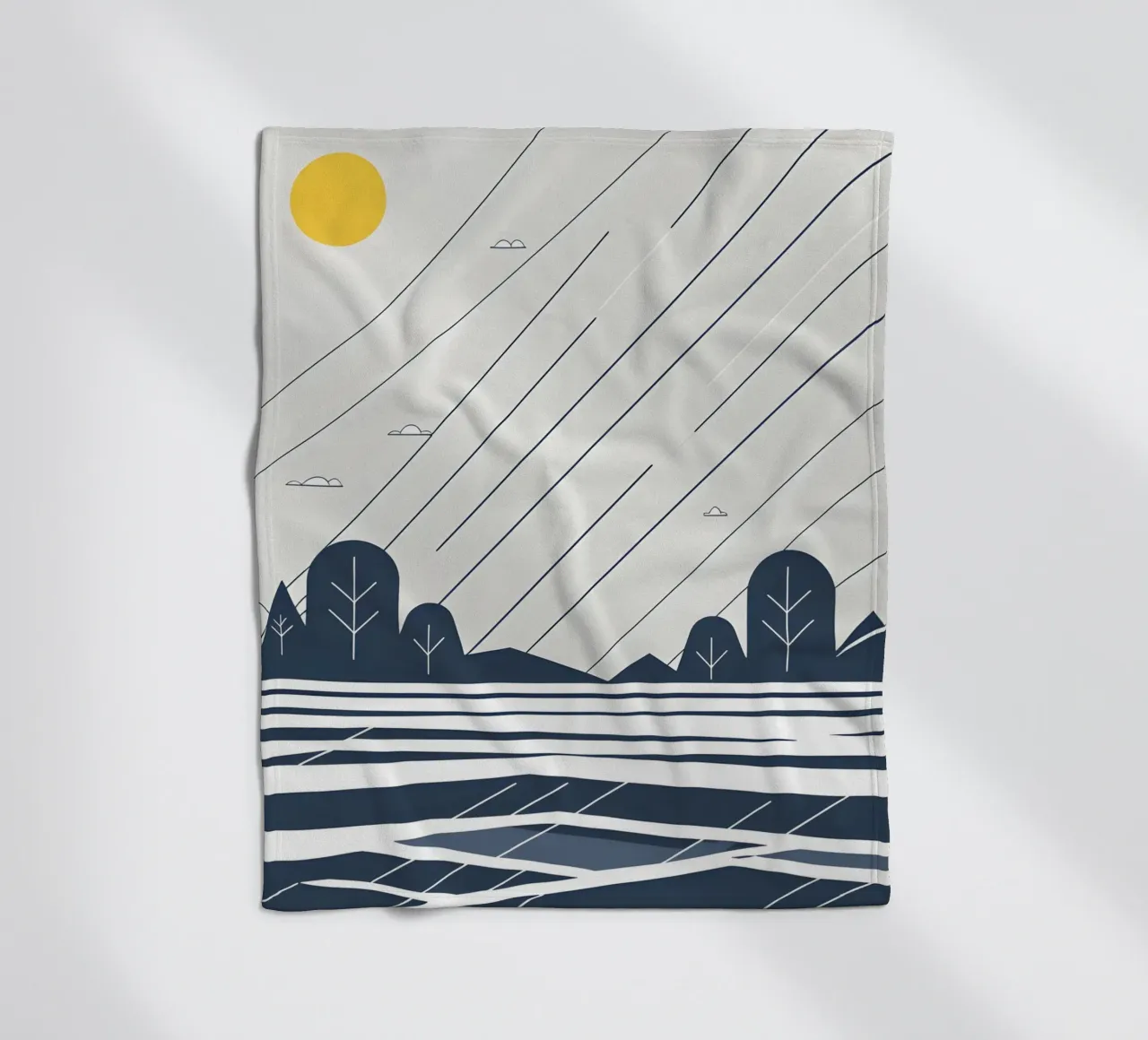 Linee di pioggia coperta in pile da LIFESTYLE OBJECTS