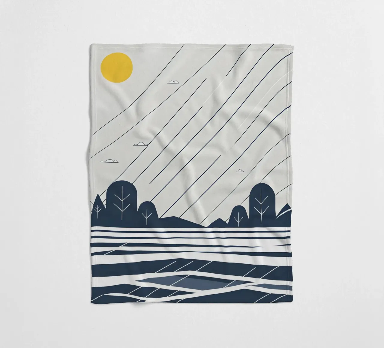 Linee di pioggia coperta in pile da LIFESTYLE OBJECTS