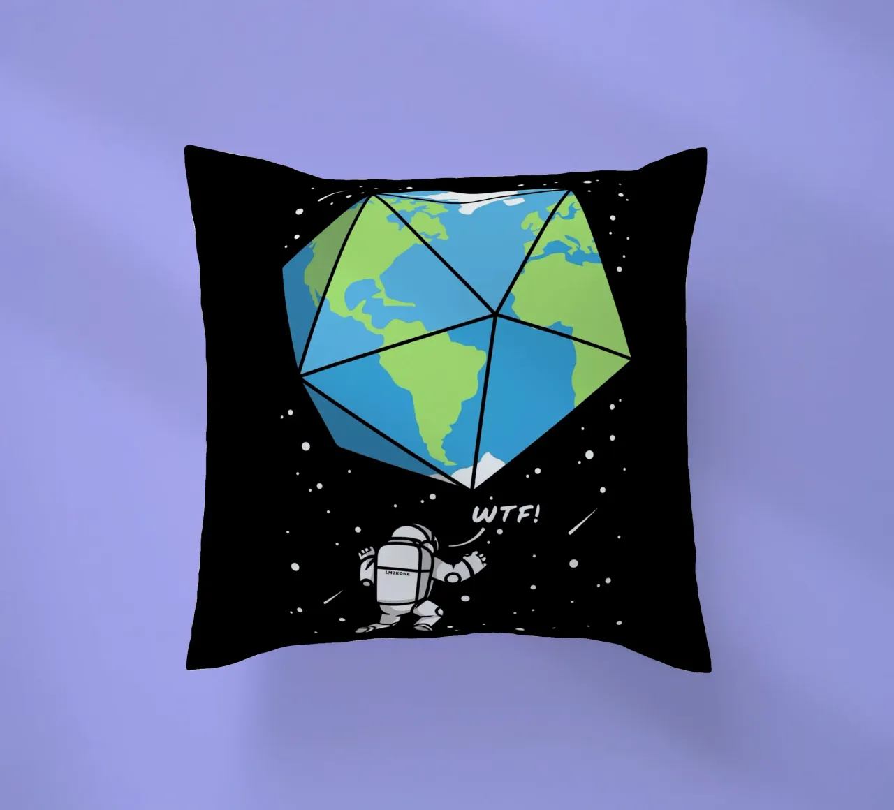 D20 astronauta terrestre cuscino da LM2KONE