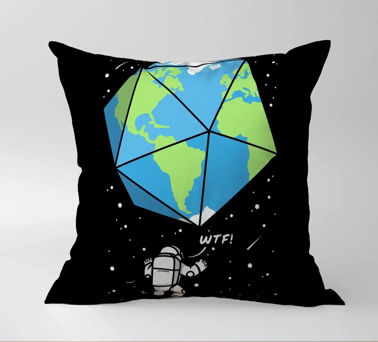D20 astronauta terrestre cuscino da LM2KONE