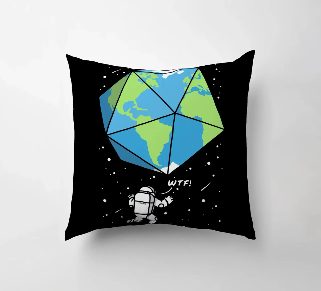 D20 astronauta terrestre cuscino da LM2KONE