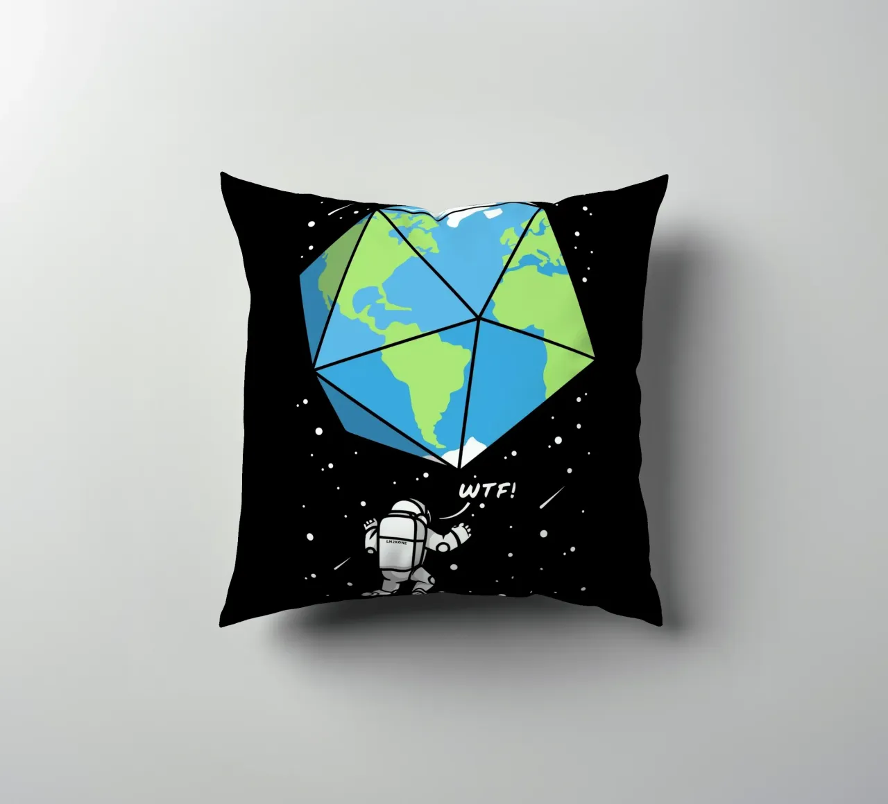 D20 astronauta terrestre cuscino da LM2KONE