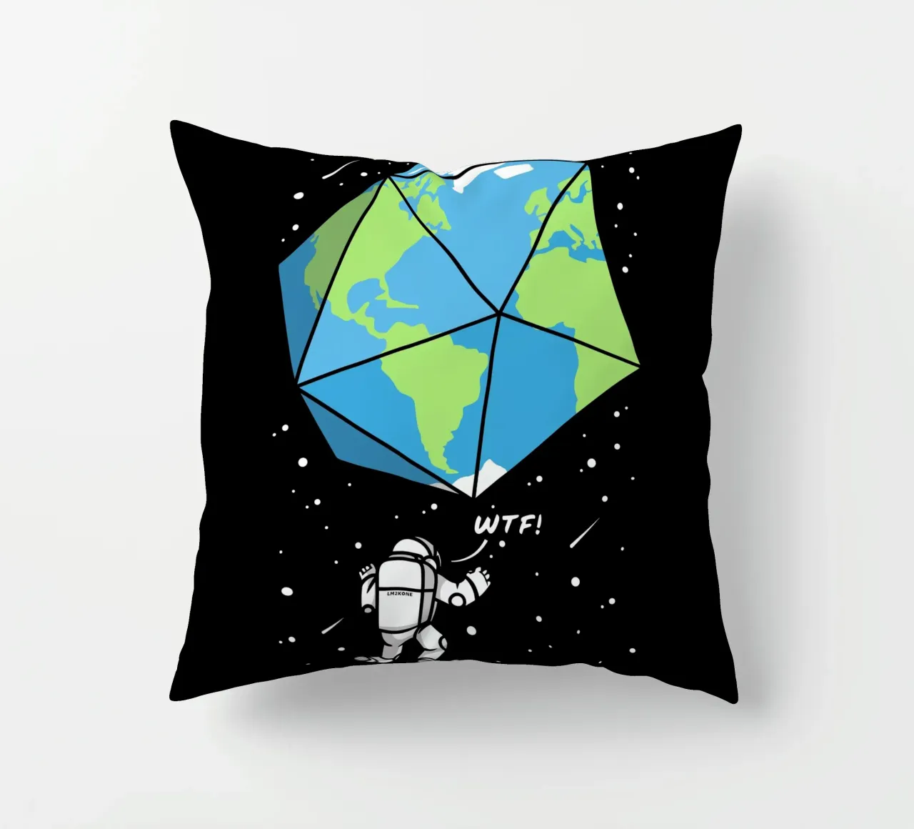 D20 astronauta terrestre cuscino da LM2KONE