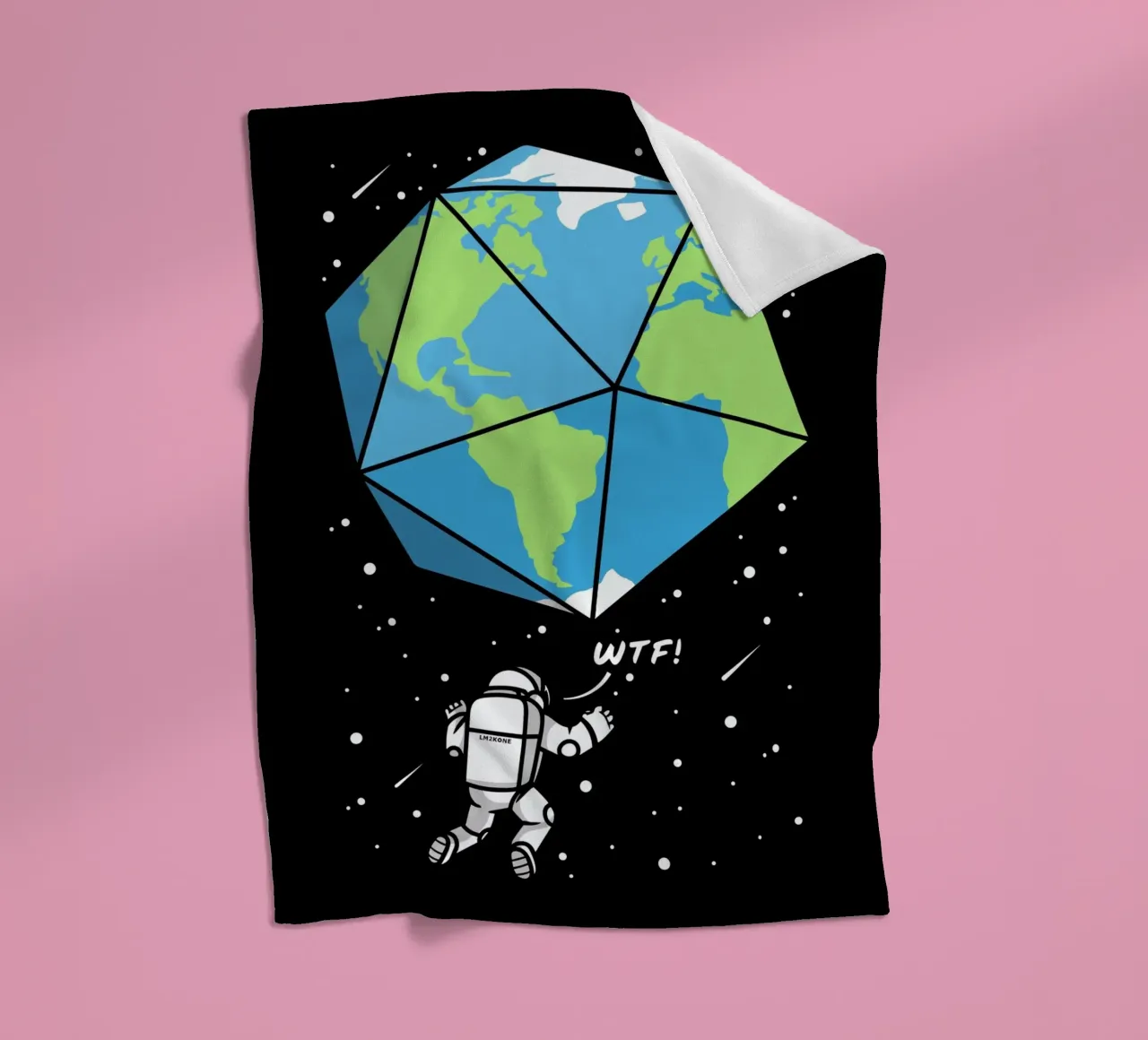 D20 astronauta terrestre coperta in pile da LM2KONE