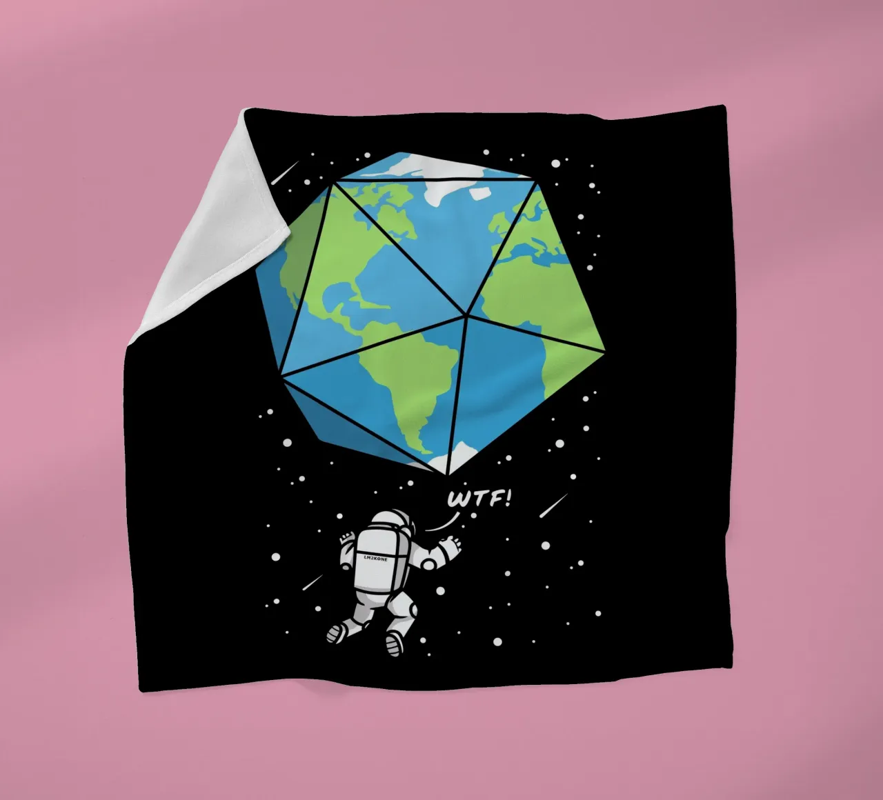 D20 astronauta terrestre coperta in pile da LM2KONE