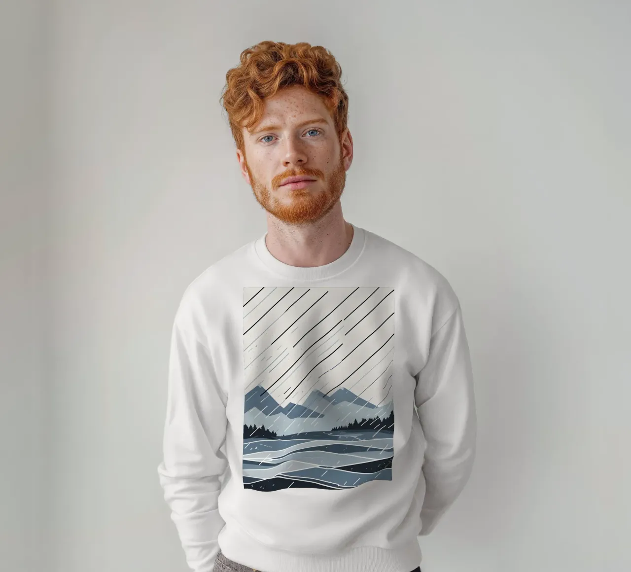 Linee di pioggia felpa da LIFESTYLE OBJECTS