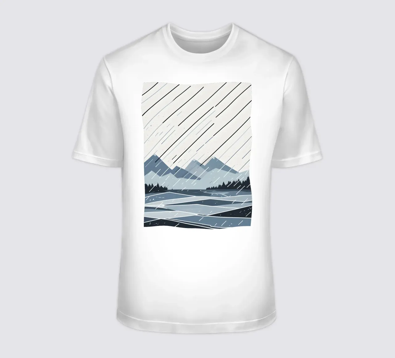 Linee di pioggia t-shirt da LIFESTYLE OBJECTS