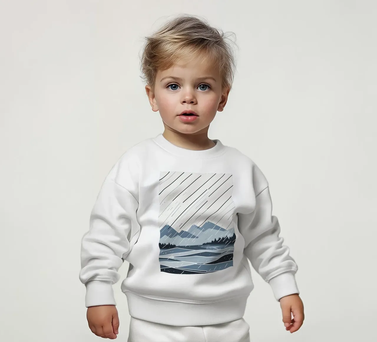 Linee di pioggia felpa neonato da LIFESTYLE OBJECTS