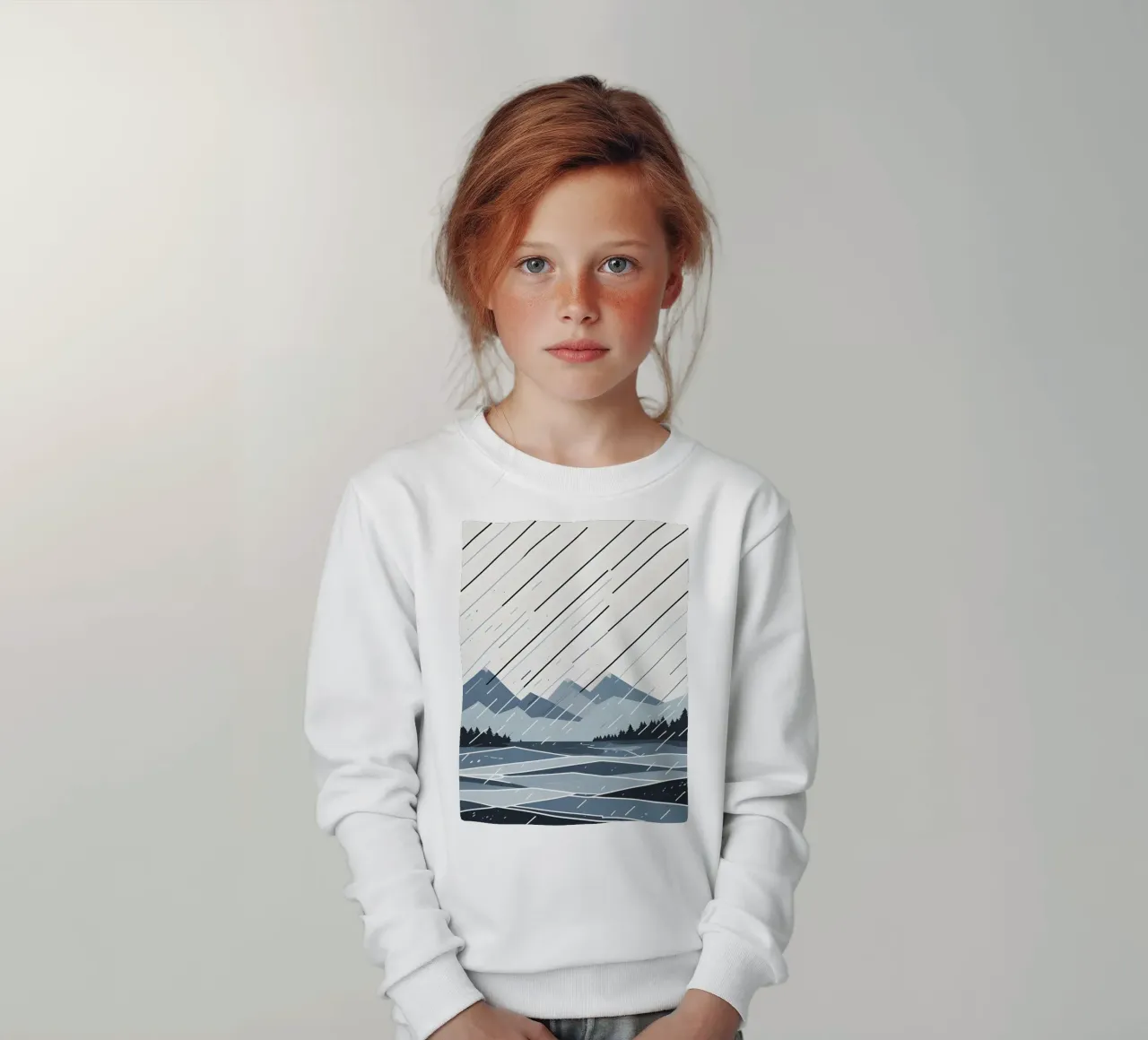 Linee di pioggia felpa bambino da LIFESTYLE OBJECTS