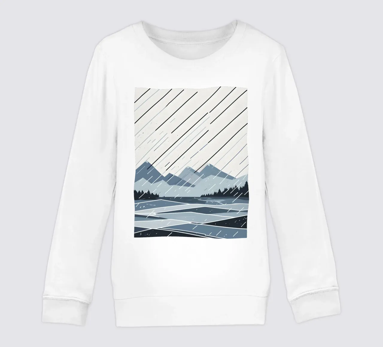 Linee di pioggia felpa bambino da LIFESTYLE OBJECTS