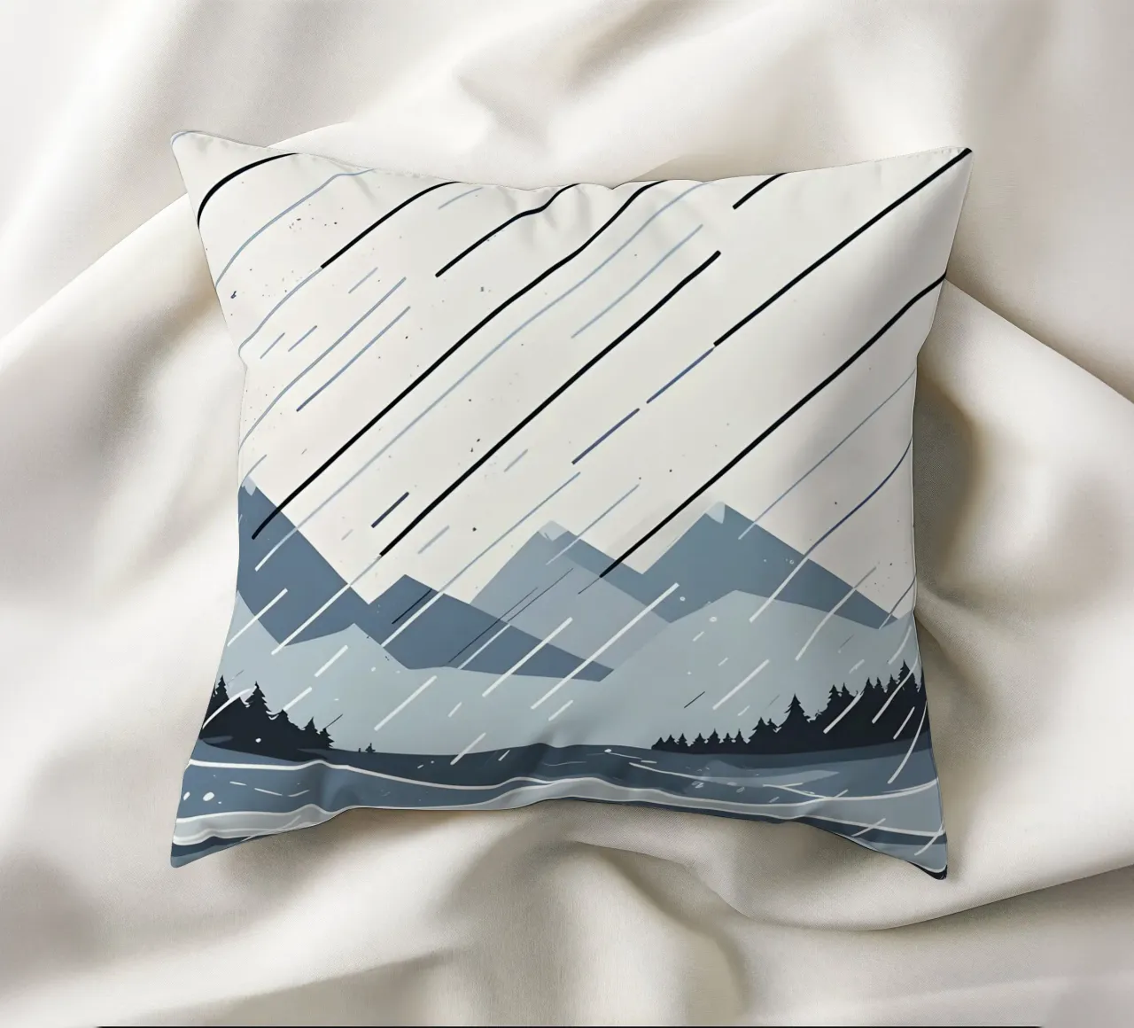 Linee di pioggia cuscino da LIFESTYLE OBJECTS