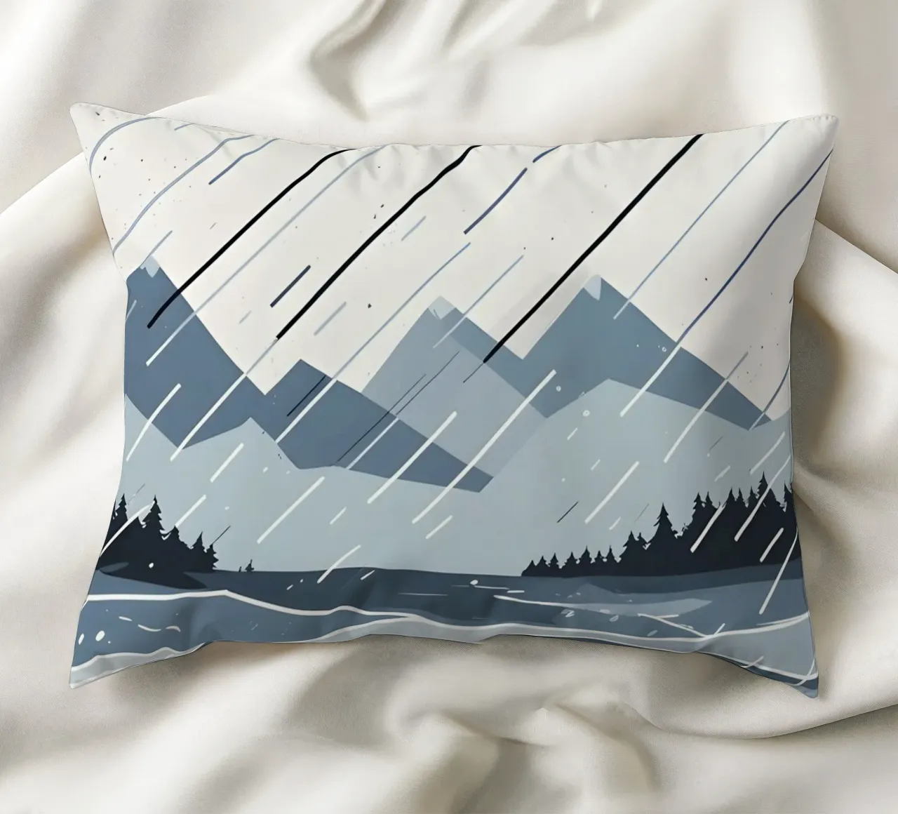 Linee di pioggia cuscino da LIFESTYLE OBJECTS