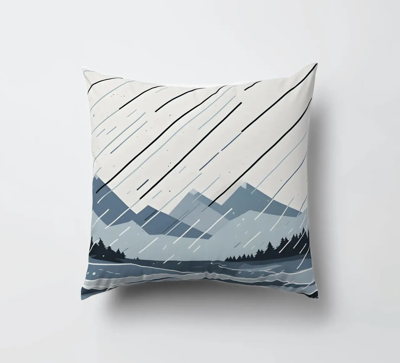 Linee di pioggia cuscino da LIFESTYLE OBJECTS