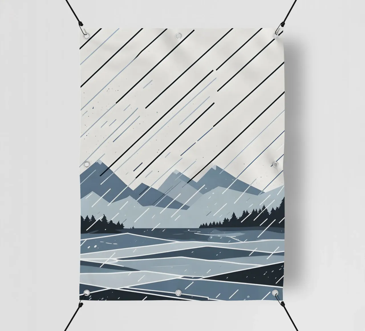 Linee di pioggia telo in pvc da LIFESTYLE OBJECTS