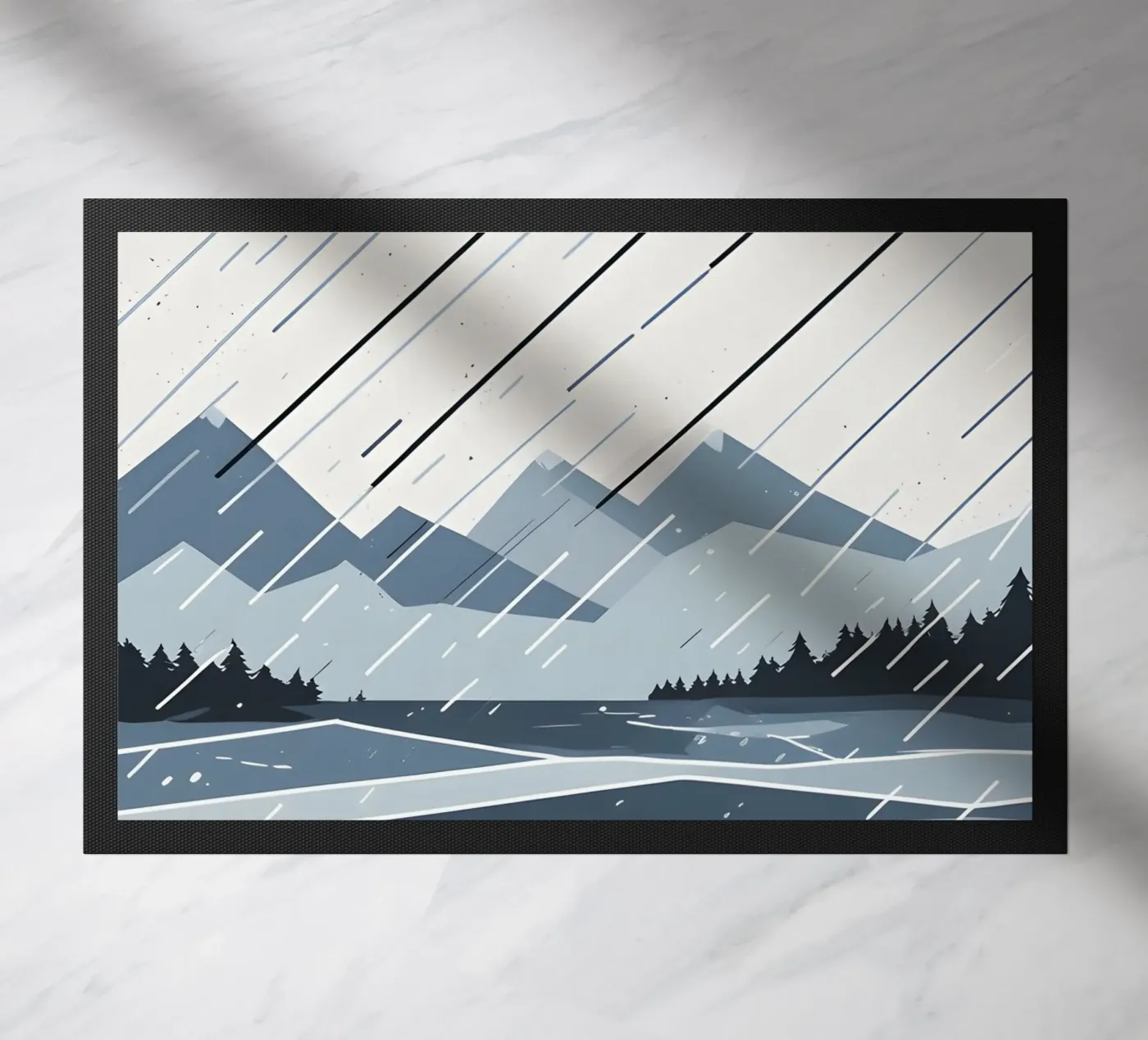 Rain lines doormat by LIFESTYLE OBJECTS
