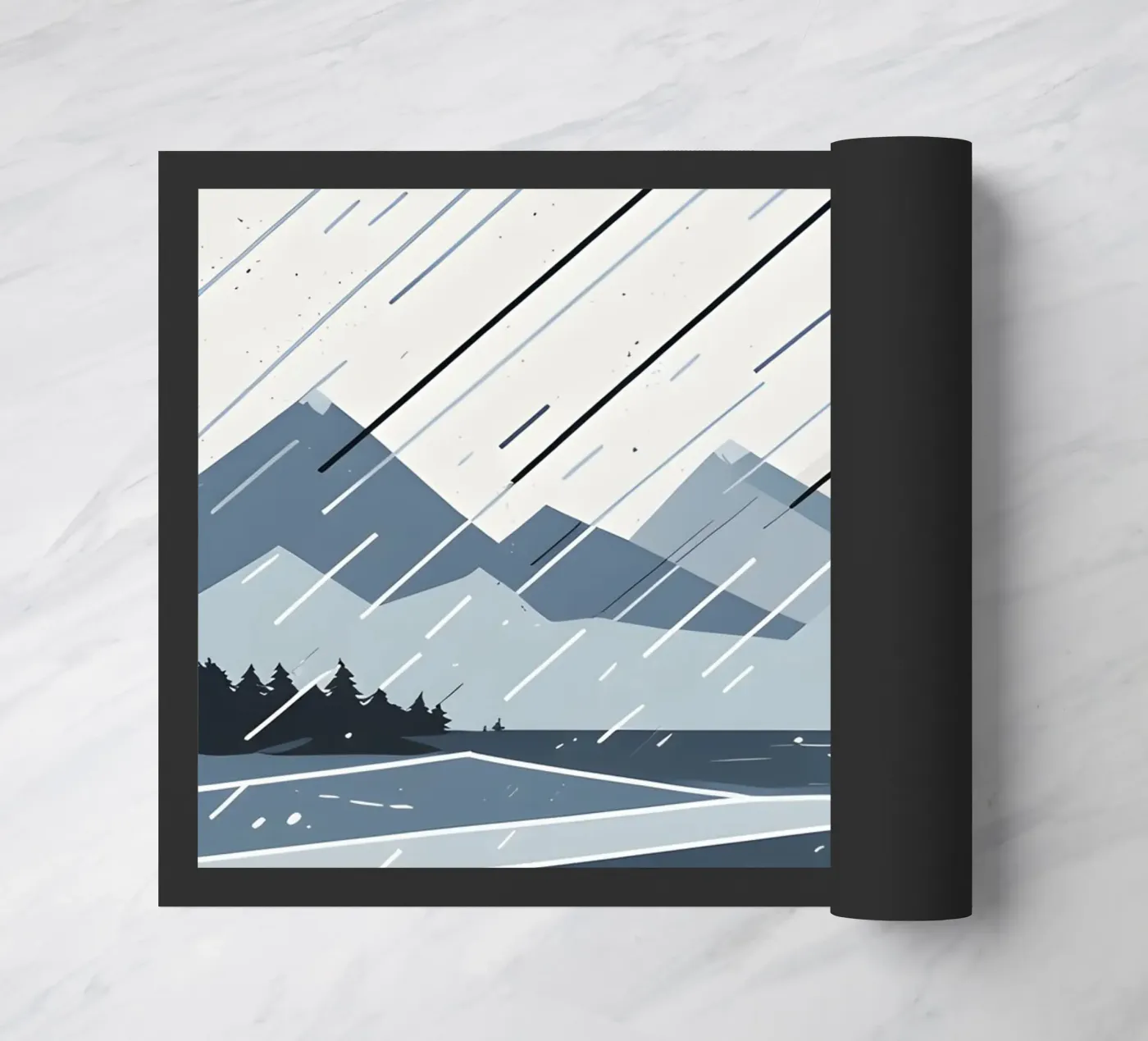 Rain lines doormat by LIFESTYLE OBJECTS