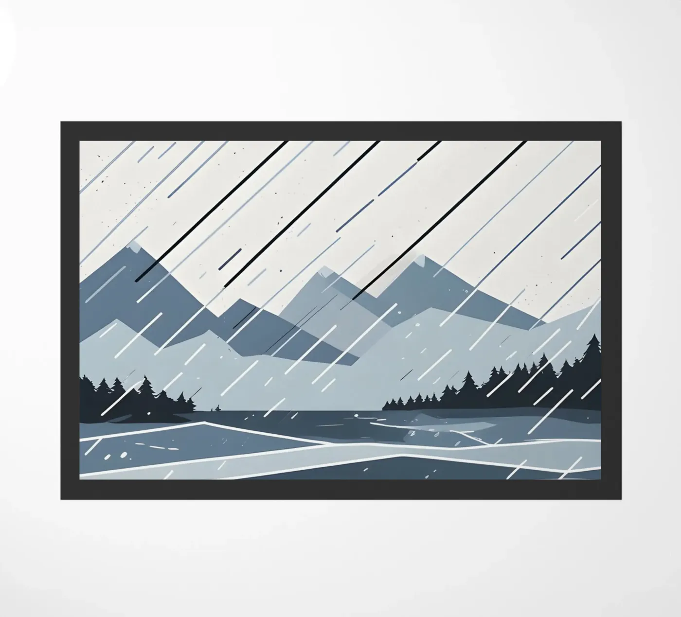 Rain lines doormat by LIFESTYLE OBJECTS