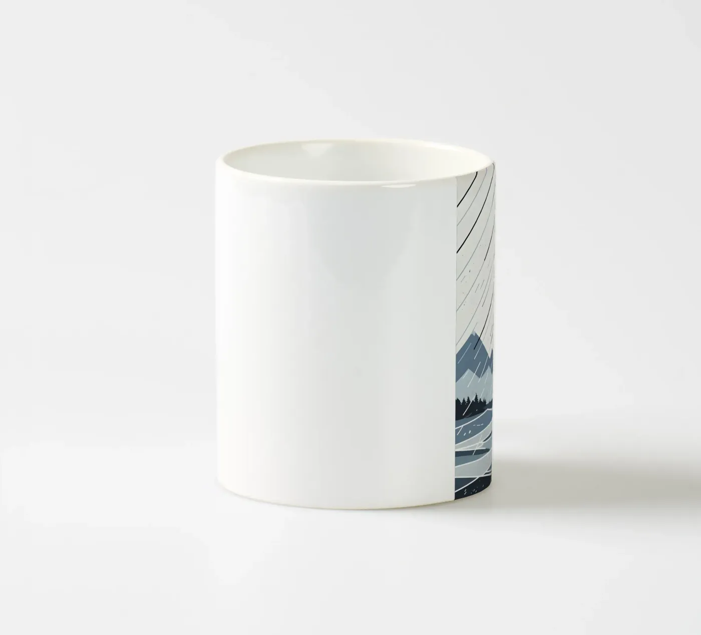 Rain lines ceramic mug by LIFESTYLE OBJECTS