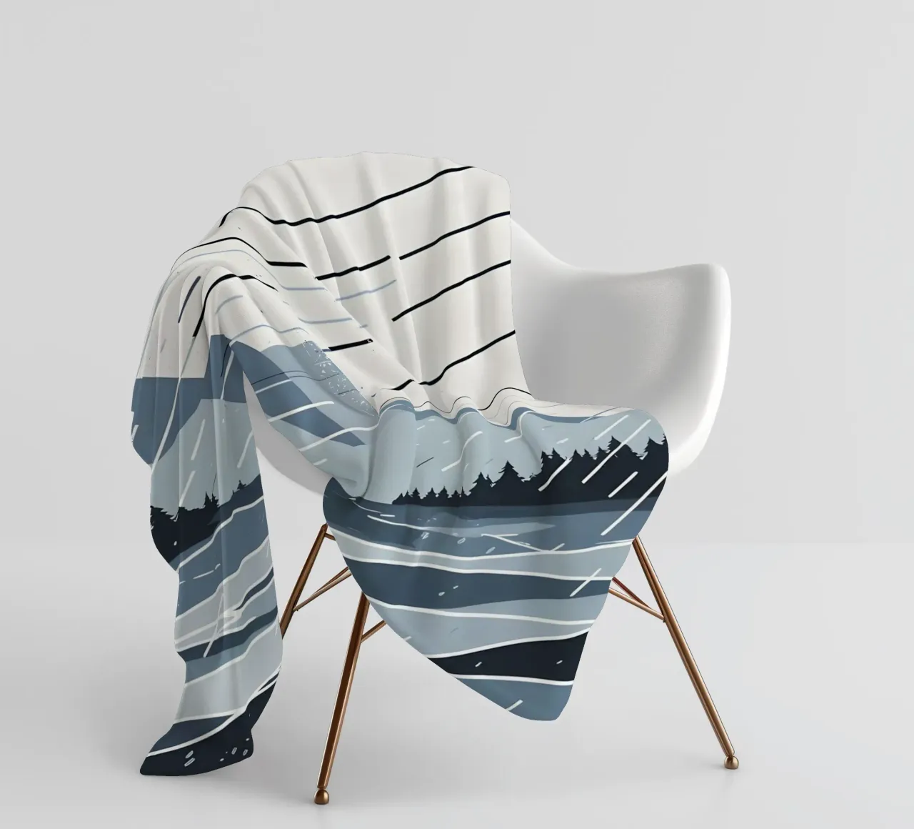 Linee di pioggia coperta in pile da LIFESTYLE OBJECTS