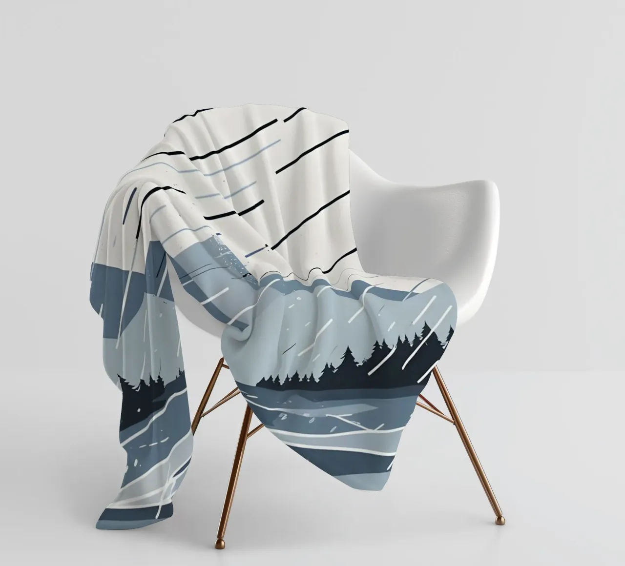 Linee di pioggia coperta in pile da LIFESTYLE OBJECTS