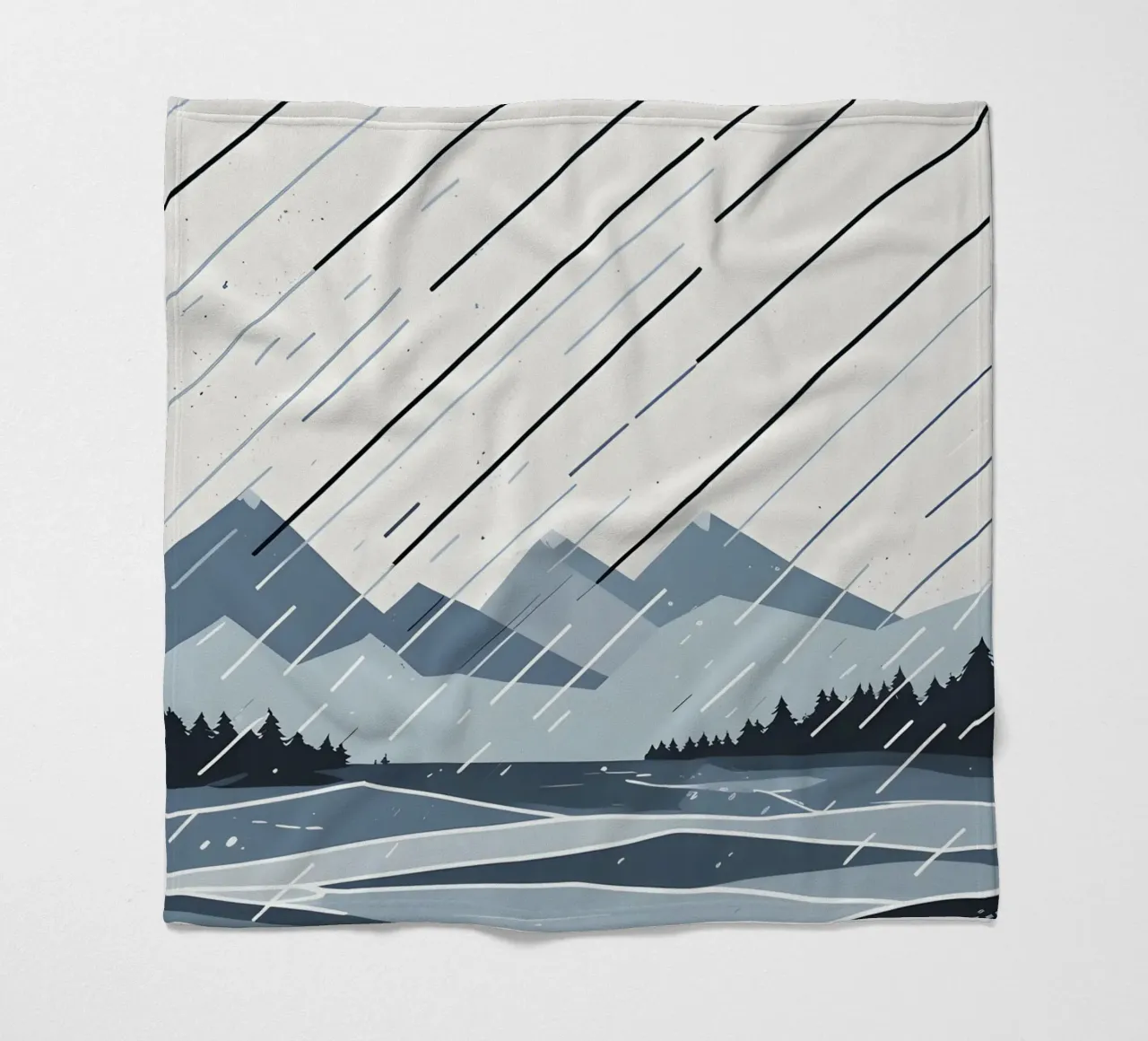 Linee di pioggia coperta in pile da LIFESTYLE OBJECTS