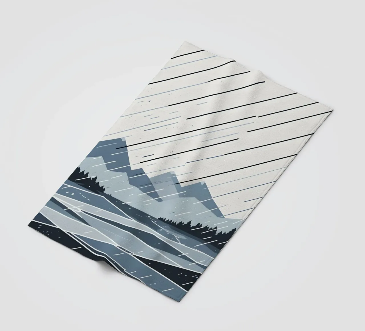 Linee di pioggia coperta in pile da LIFESTYLE OBJECTS