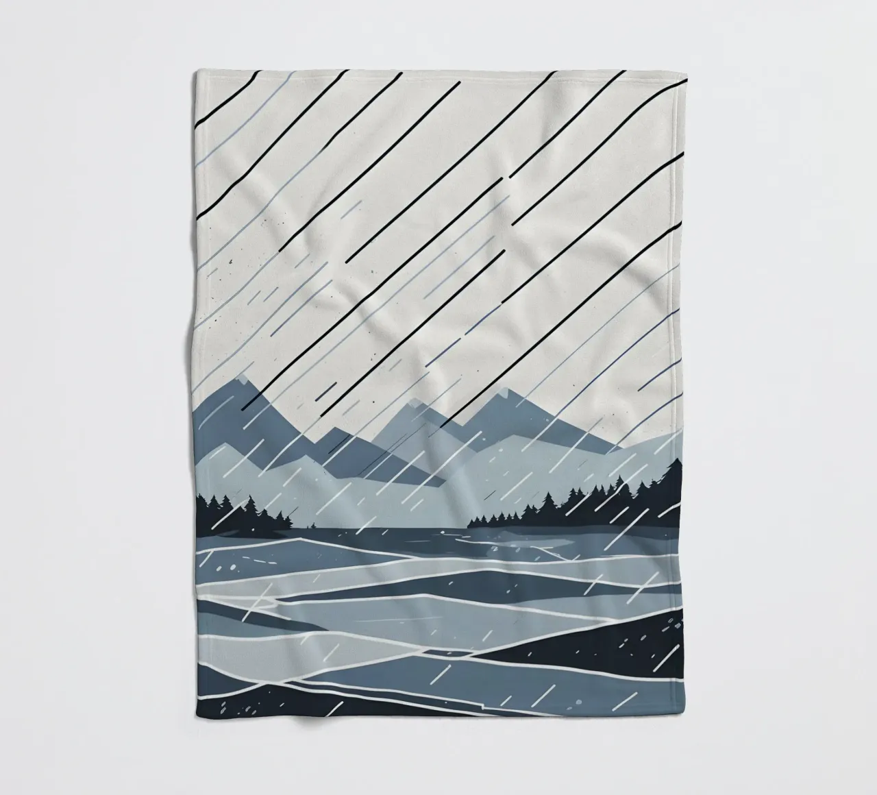 Linee di pioggia coperta in pile da LIFESTYLE OBJECTS