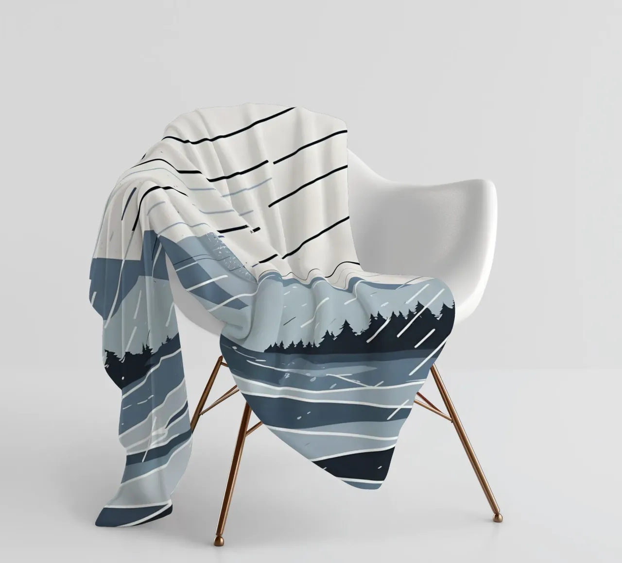 Linee di pioggia coperta in pile da LIFESTYLE OBJECTS