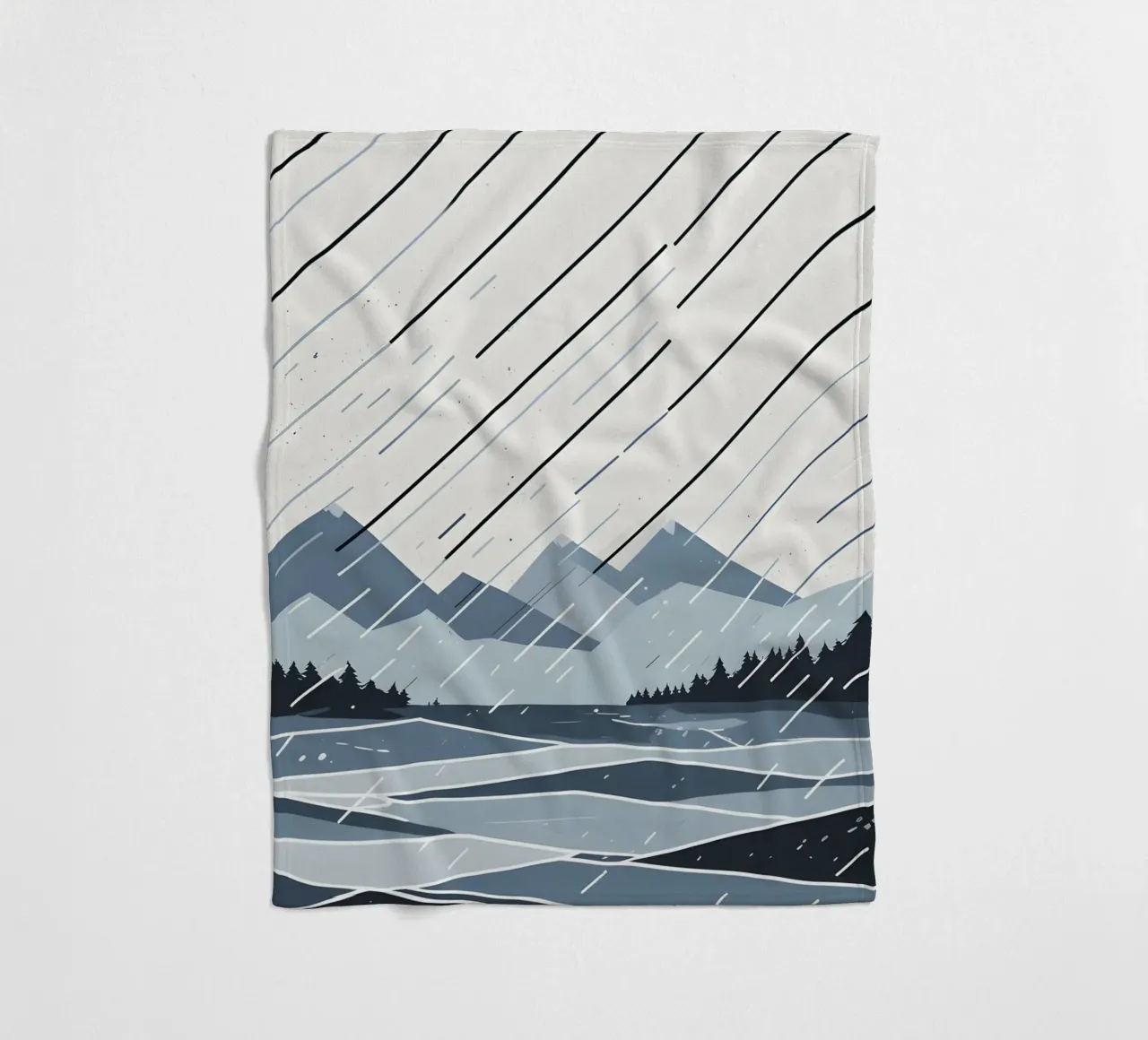 Linee di pioggia coperta in pile da LIFESTYLE OBJECTS