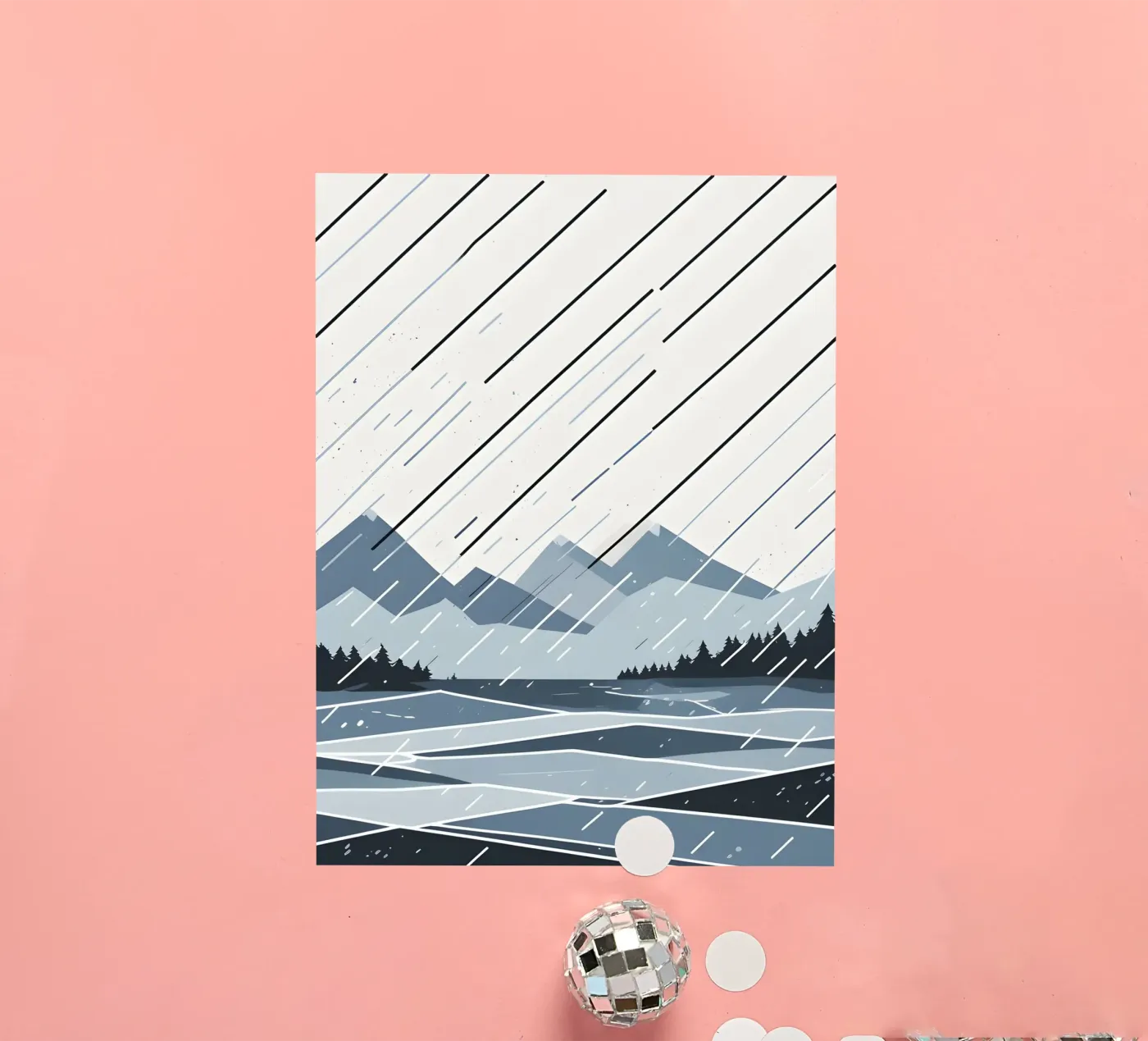 Rain lines sticker by LIFESTYLE OBJECTS