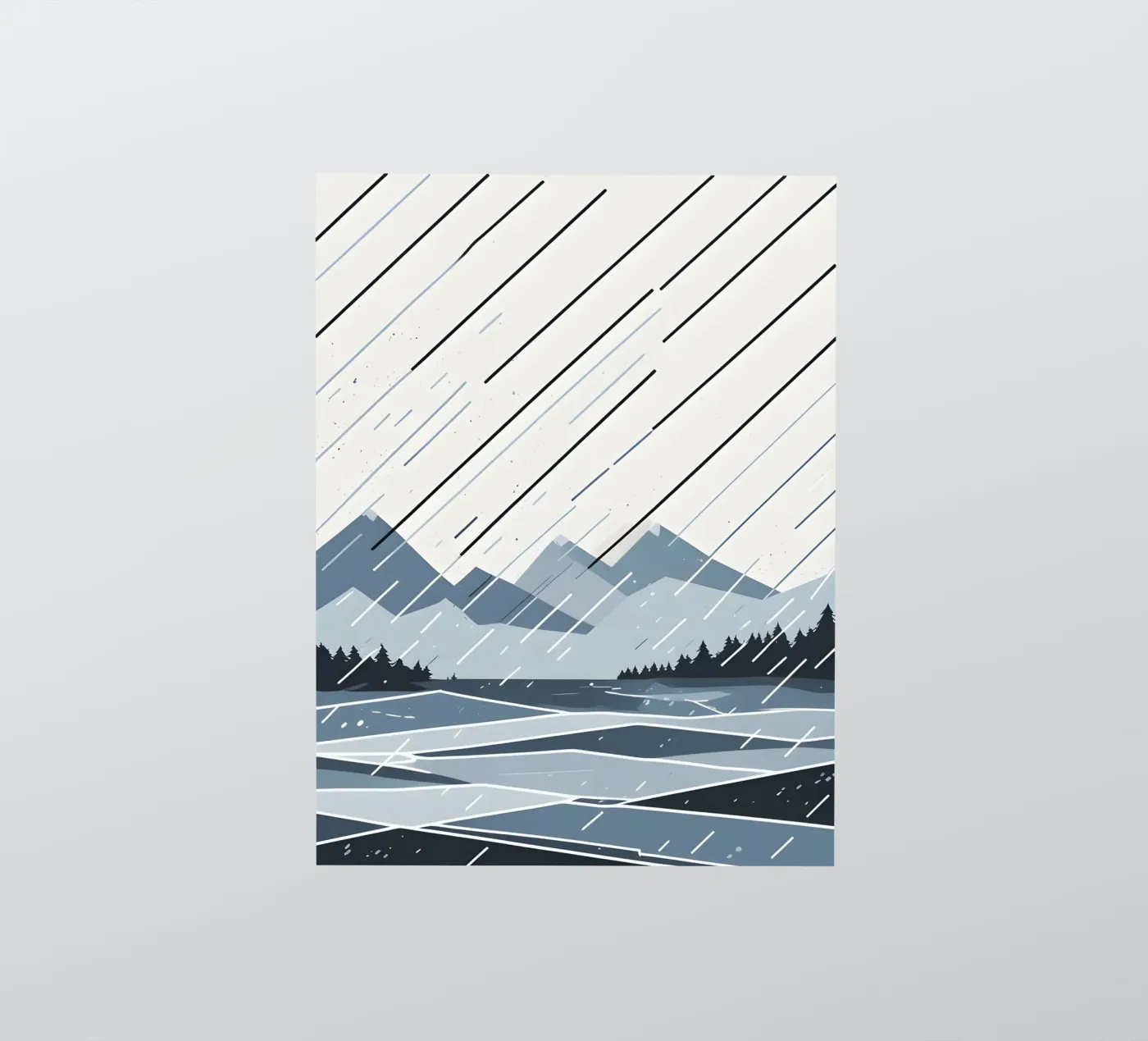 Rain lines sticker by LIFESTYLE OBJECTS
