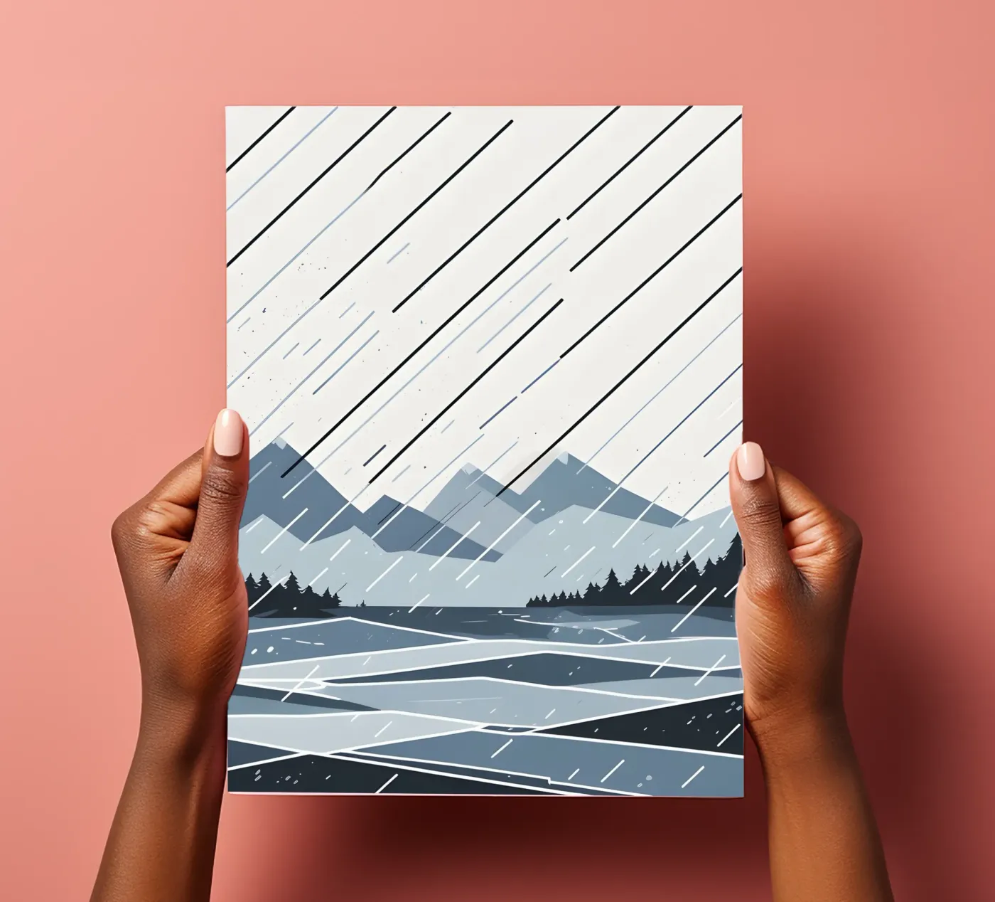 Rain lines sticker sheet by LIFESTYLE OBJECTS