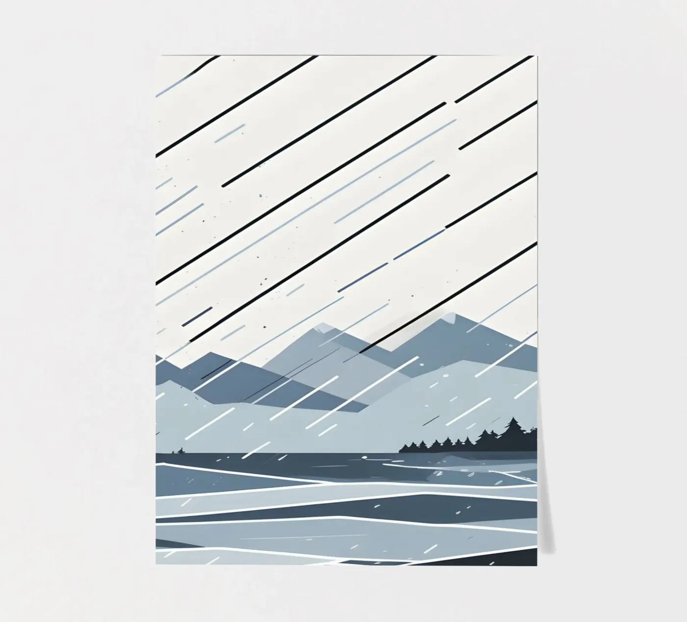 Rain lines sticker sheet by LIFESTYLE OBJECTS