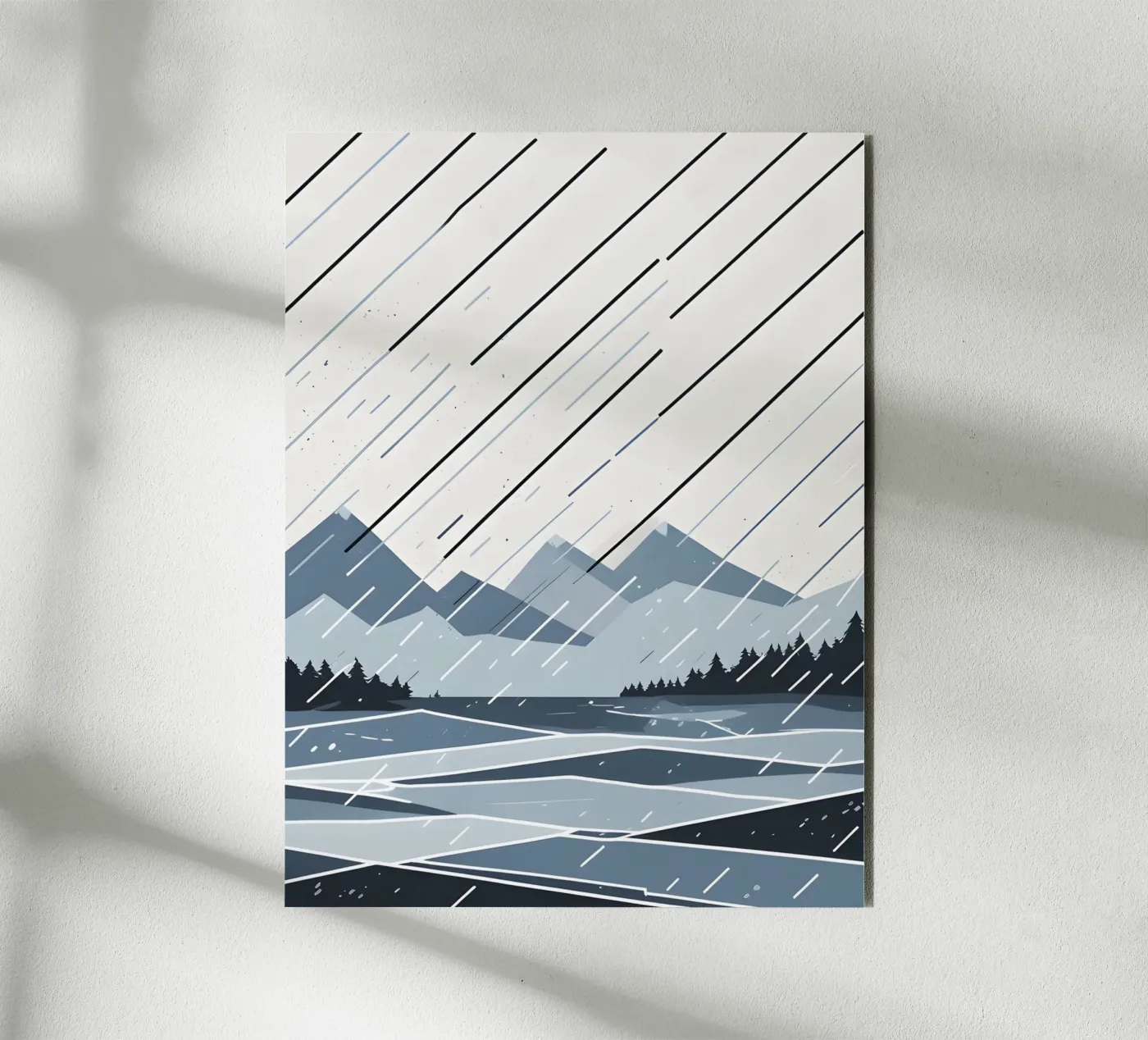 Rain lines forex plate by LIFESTYLE OBJECTS