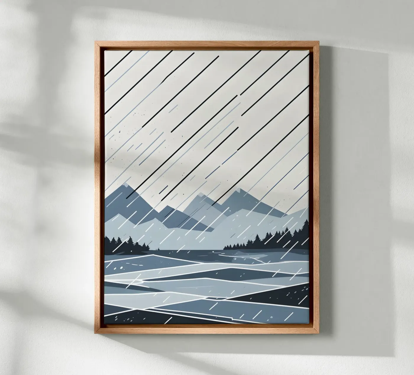 Linee di pioggia tela da LIFESTYLE OBJECTS